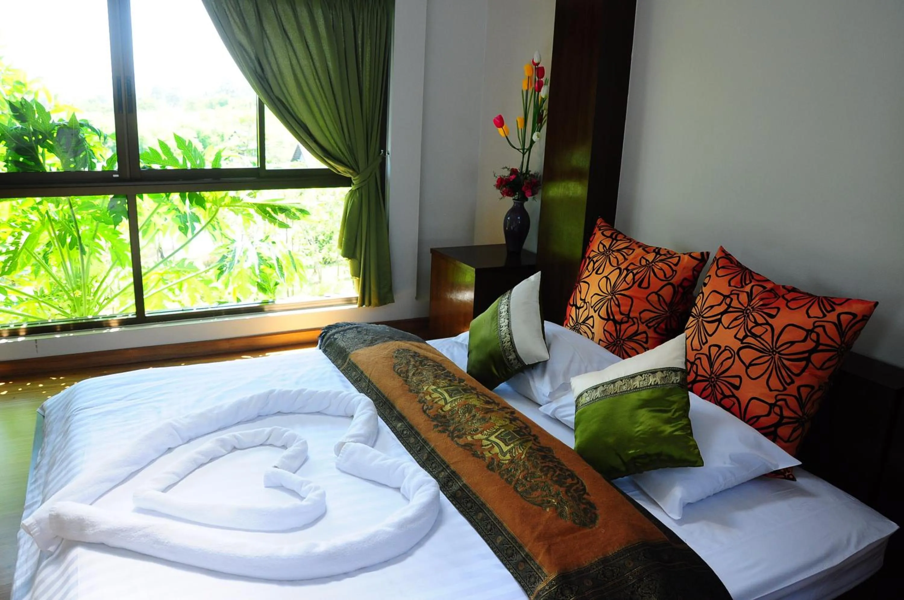 Bed in Phumimalee Nature View Resort