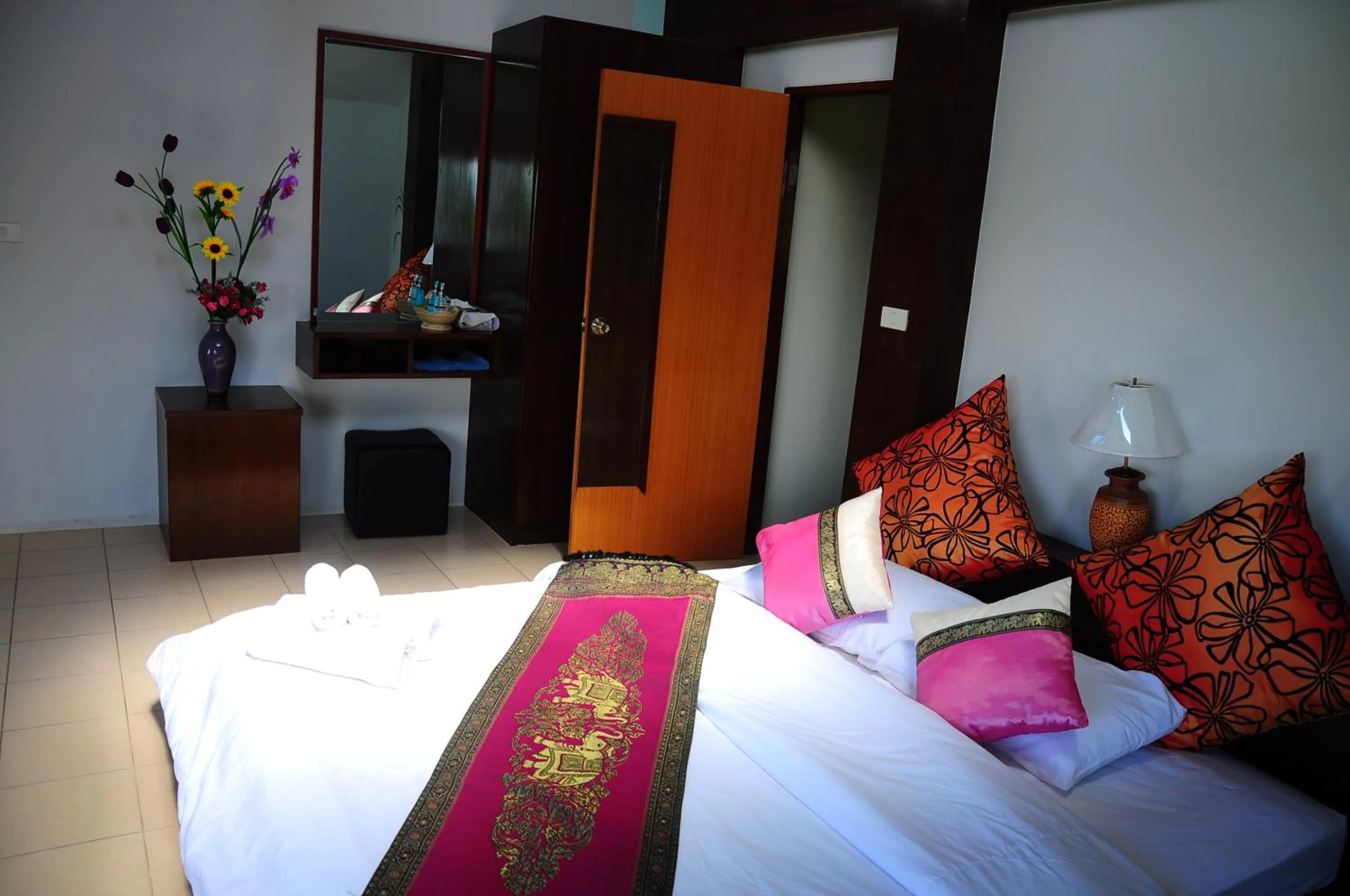 Bed in Phumimalee Nature View Resort