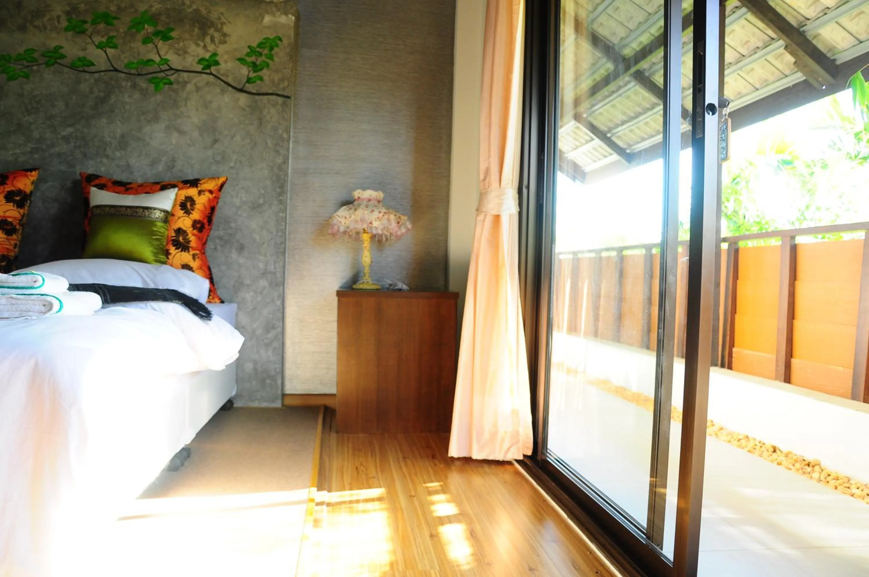 Bed in Phumimalee Nature View Resort