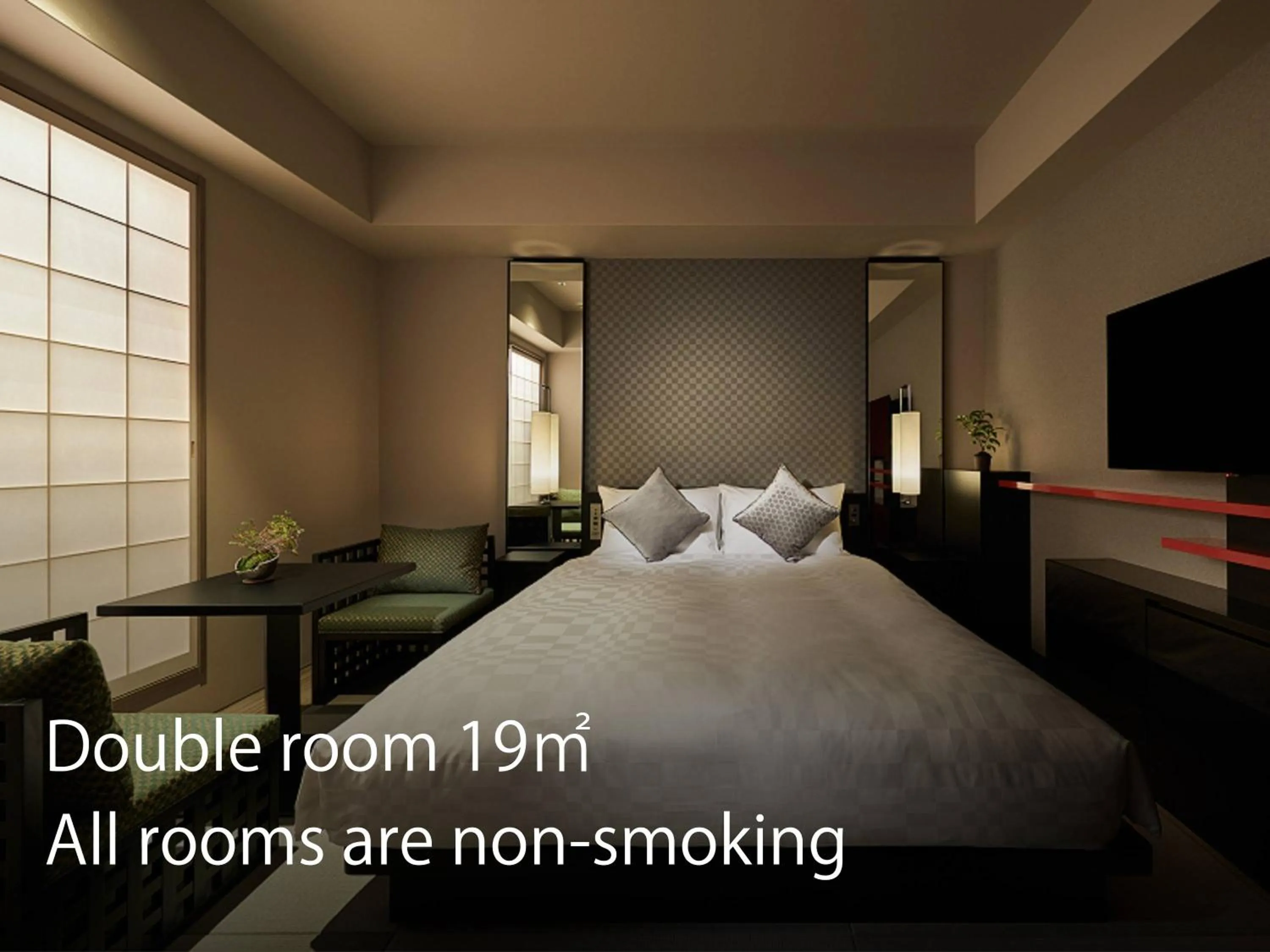 Bed in Hotel Resol Trinity Kyoto