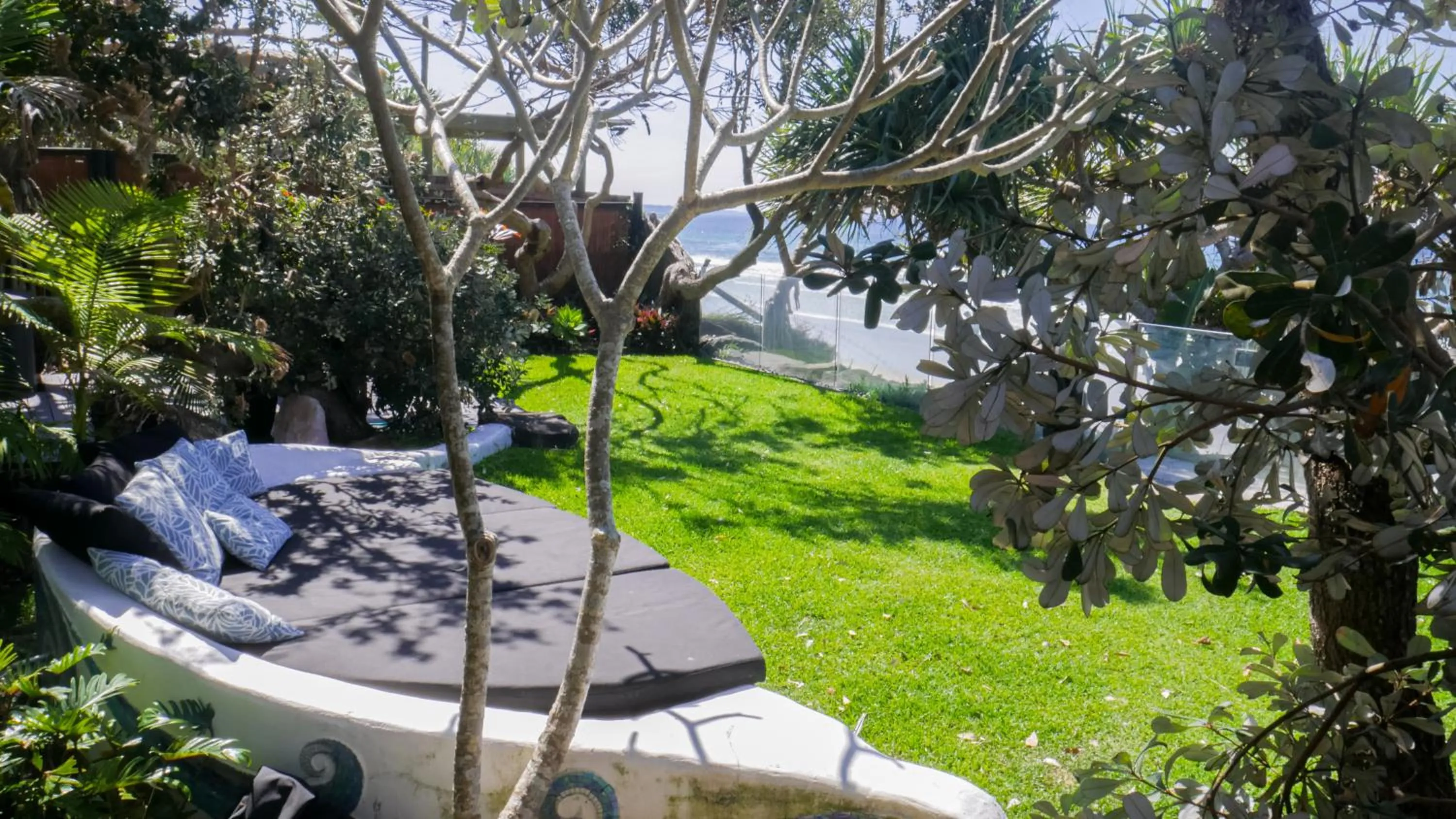 Seating area in Shambhala @ Byron