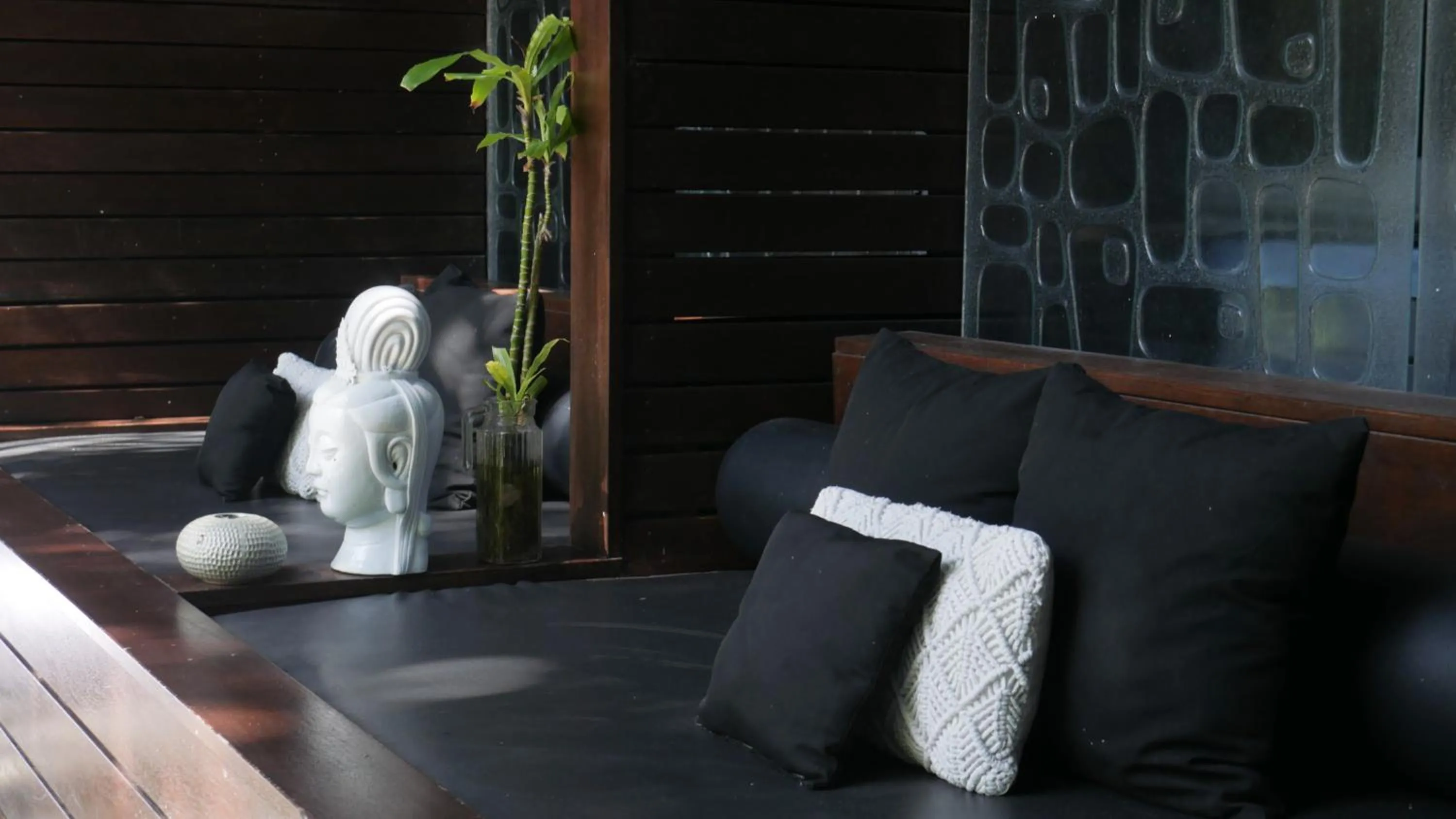 Seating area in Shambhala @ Byron