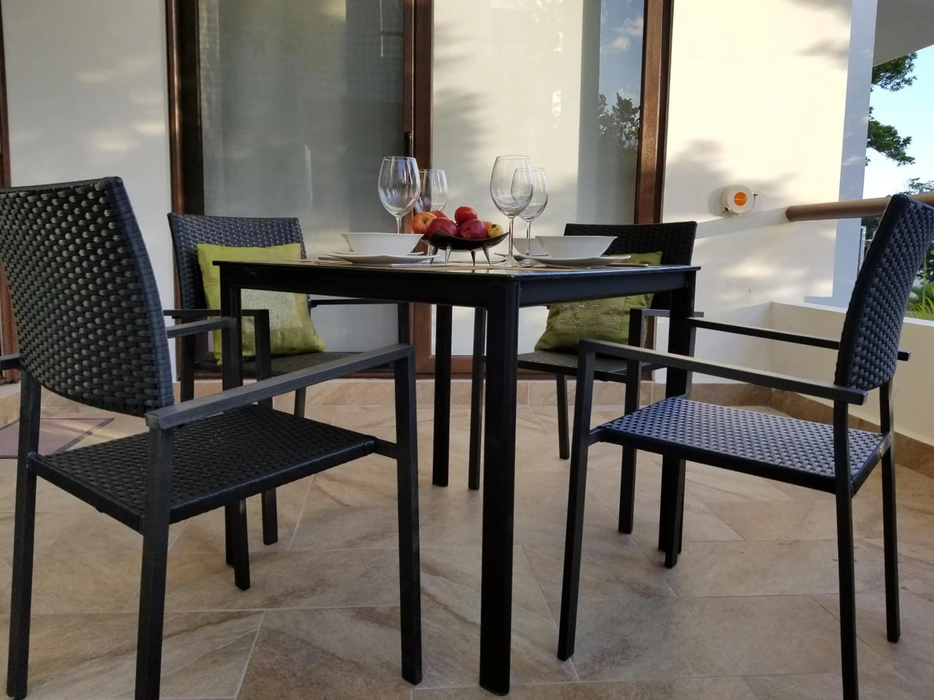 Patio in Luxury 2 Bedroom Bahia Principe Condo