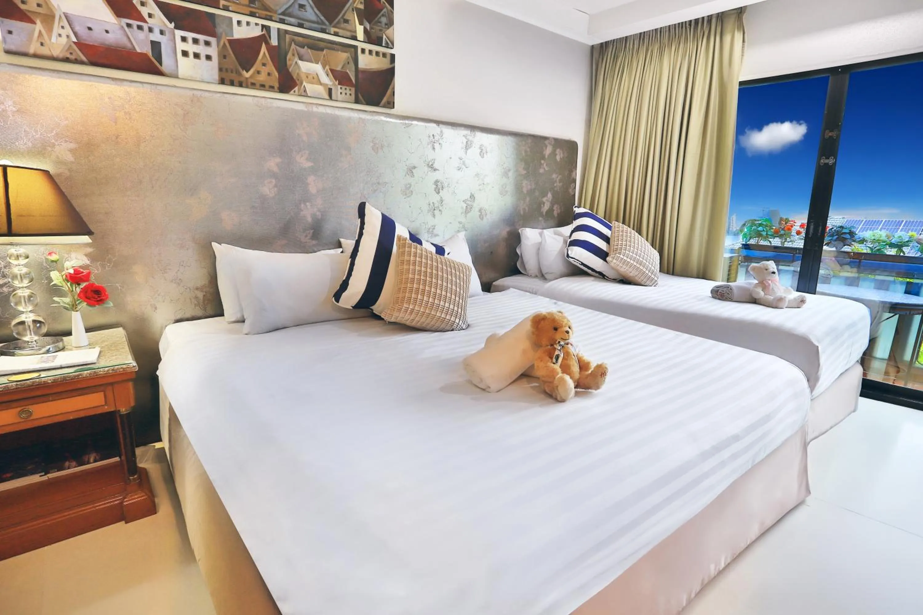 Bed in Diamond City Hotel SHA Certified