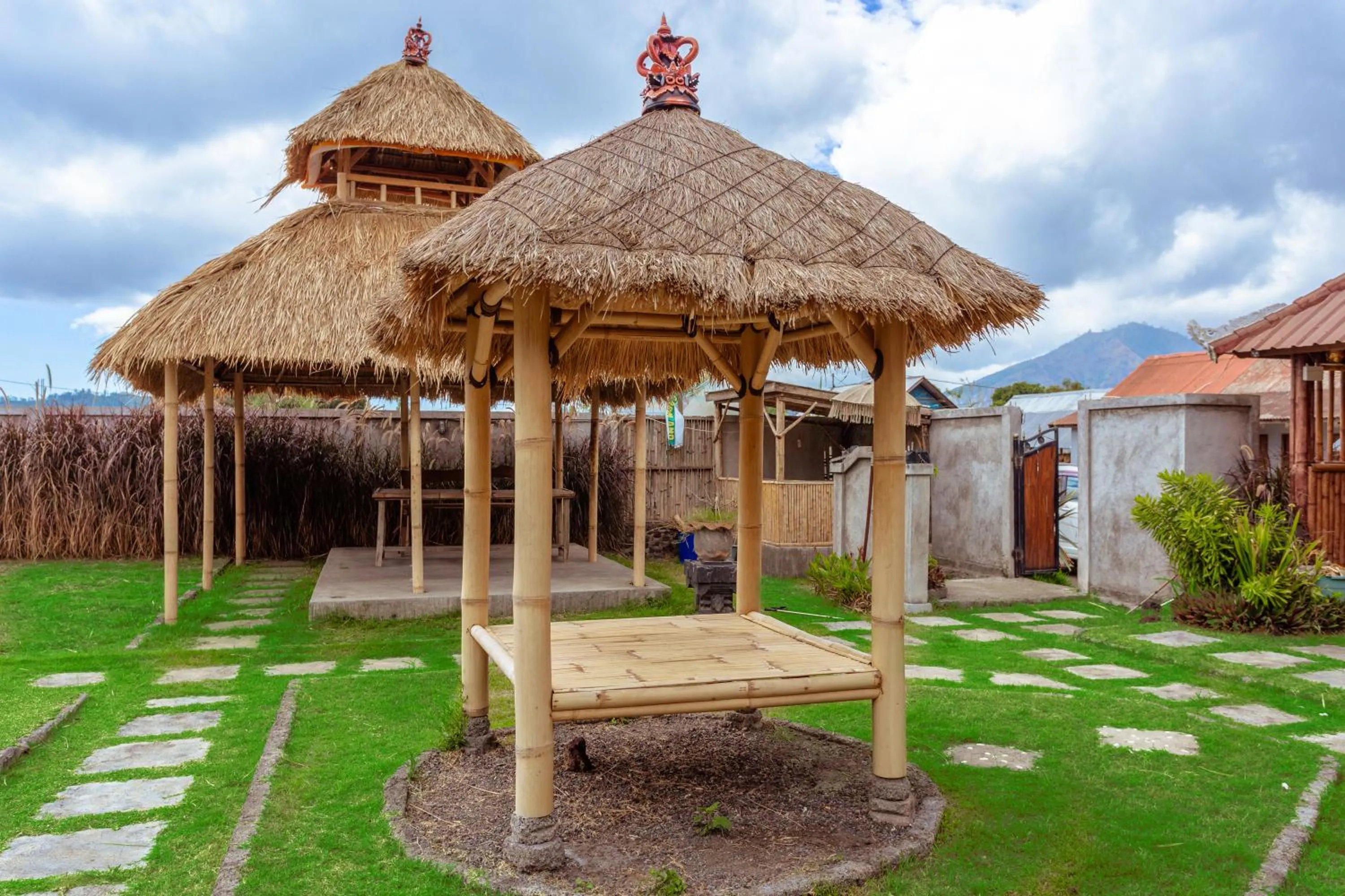 Garden in Batur Bamboo Cabin by ecommerceloka