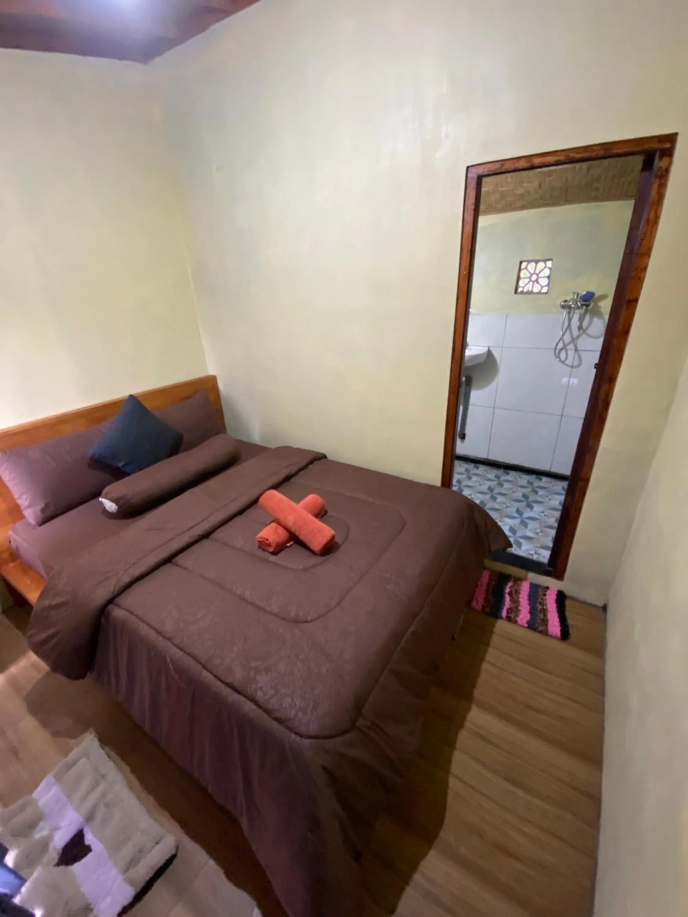 Bedroom, Bed in Batur Bamboo Cabin by ecommerceloka