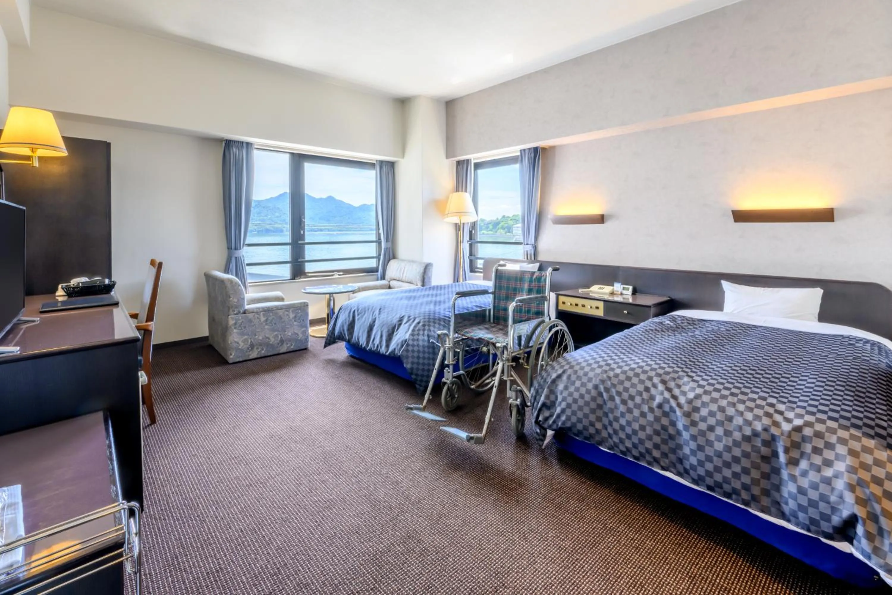 Bedroom, Bed in Miyajima Coral Hotel