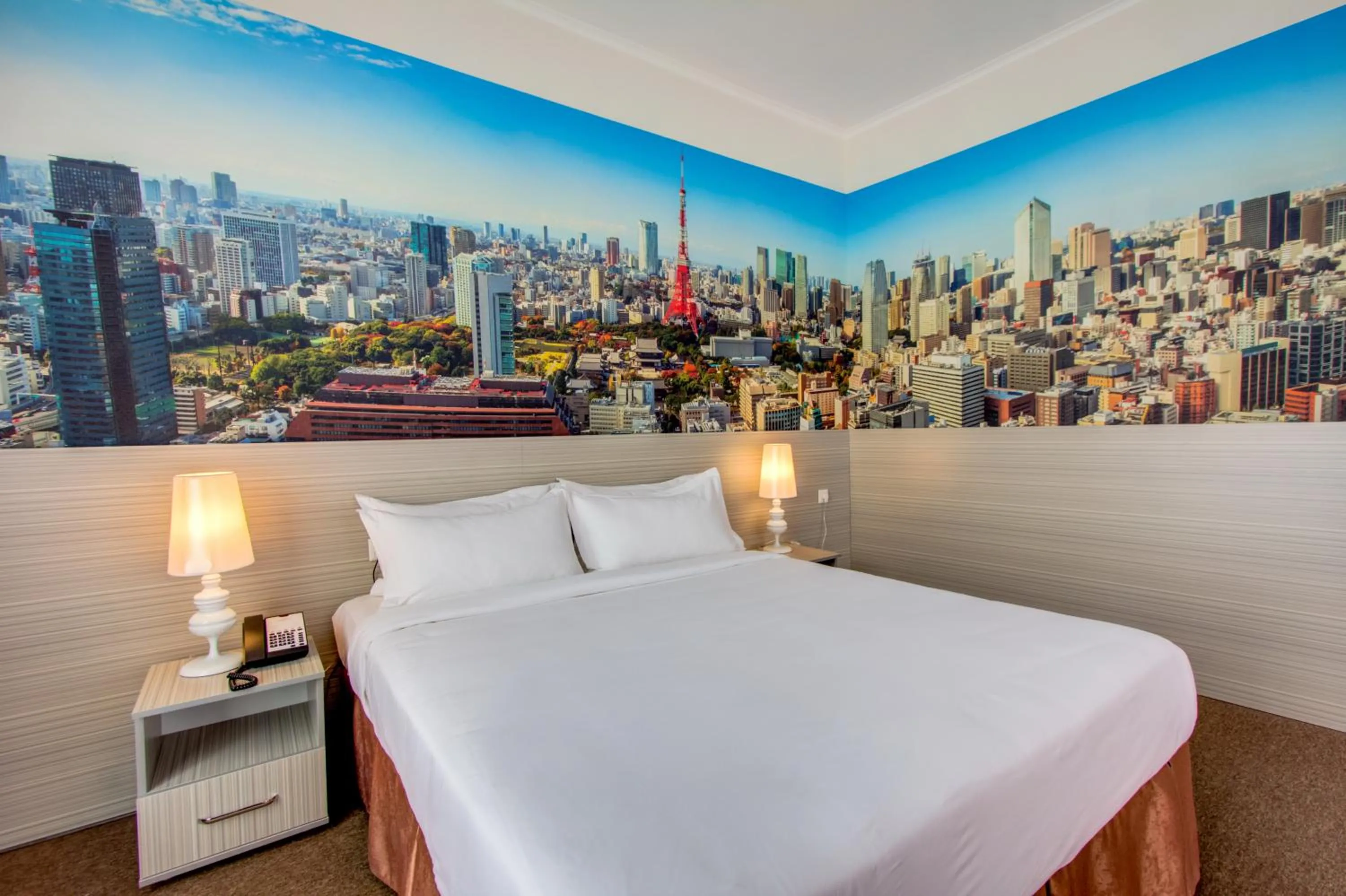 Bed in Hotel Bridges Bishkek