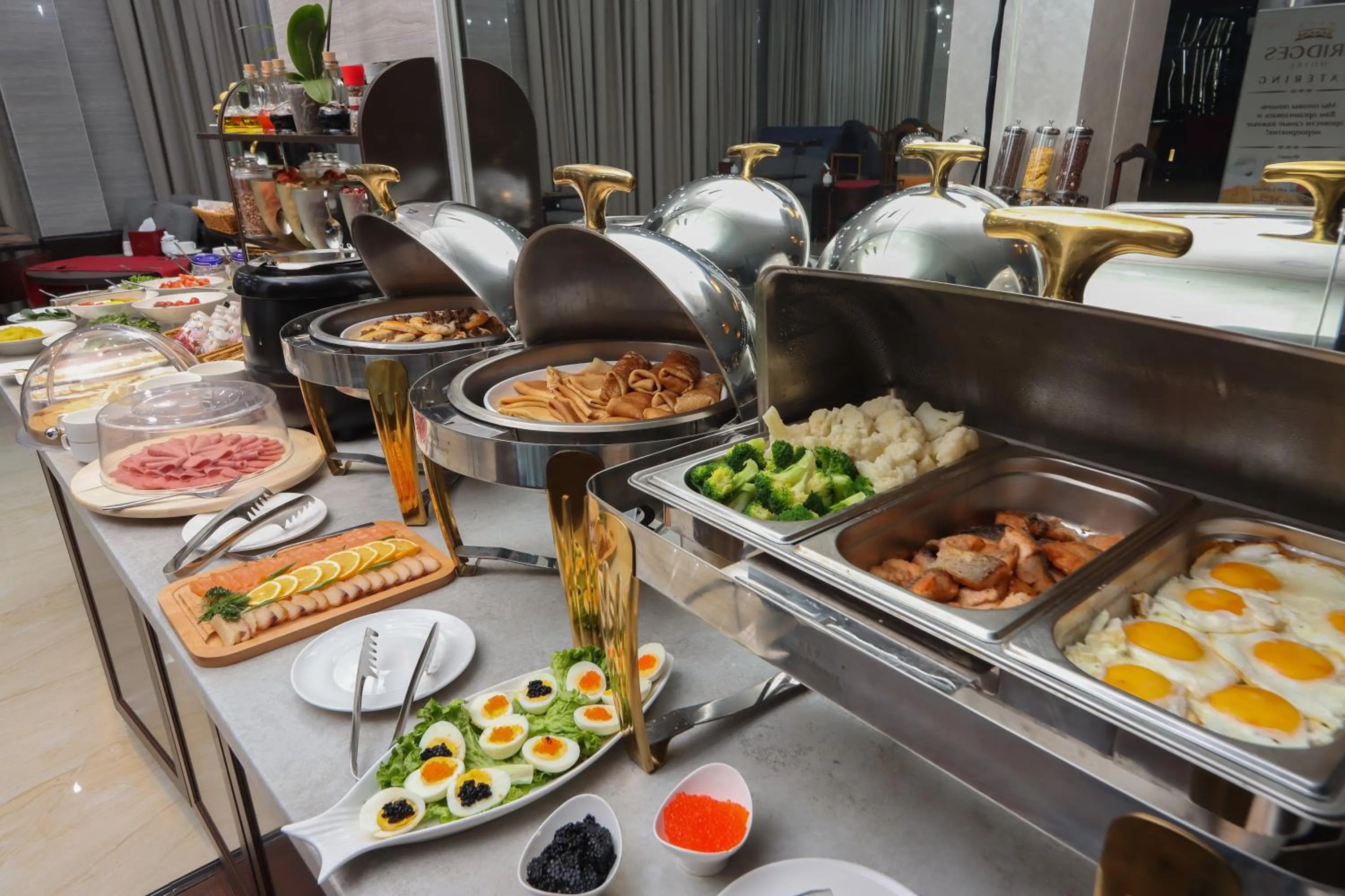 Breakfast in Hotel Bridges Bishkek