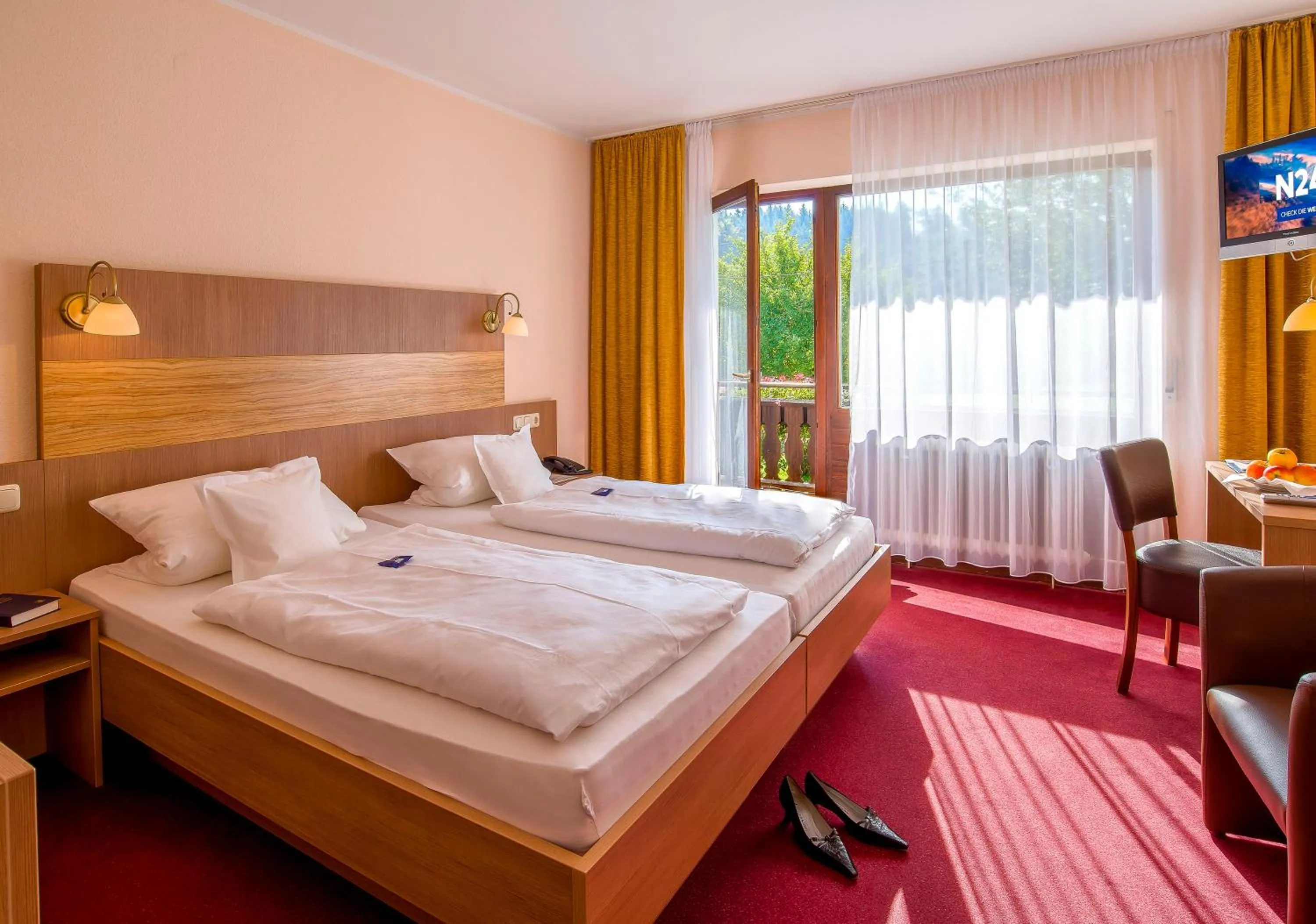 Bed in Gasthof & Landhotel Ohrnbachtal