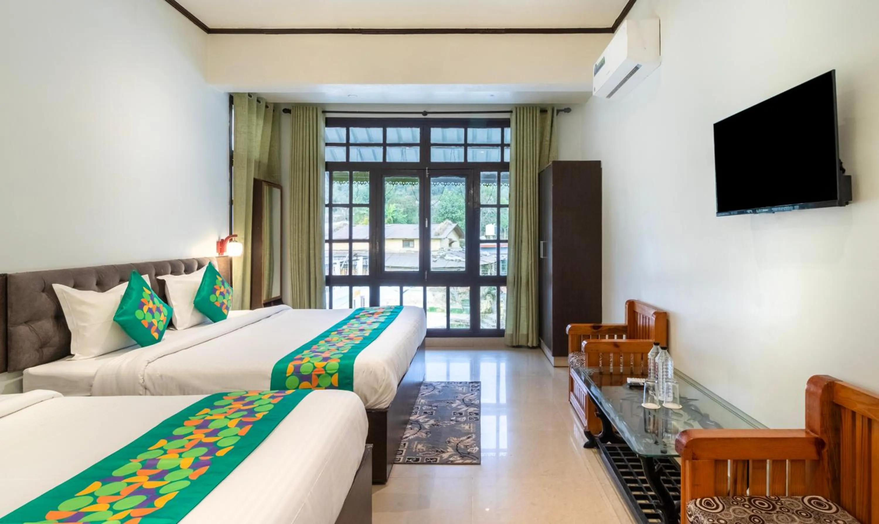 Bedroom, Bed in Treebo Spring Birds - Kainchi Dham