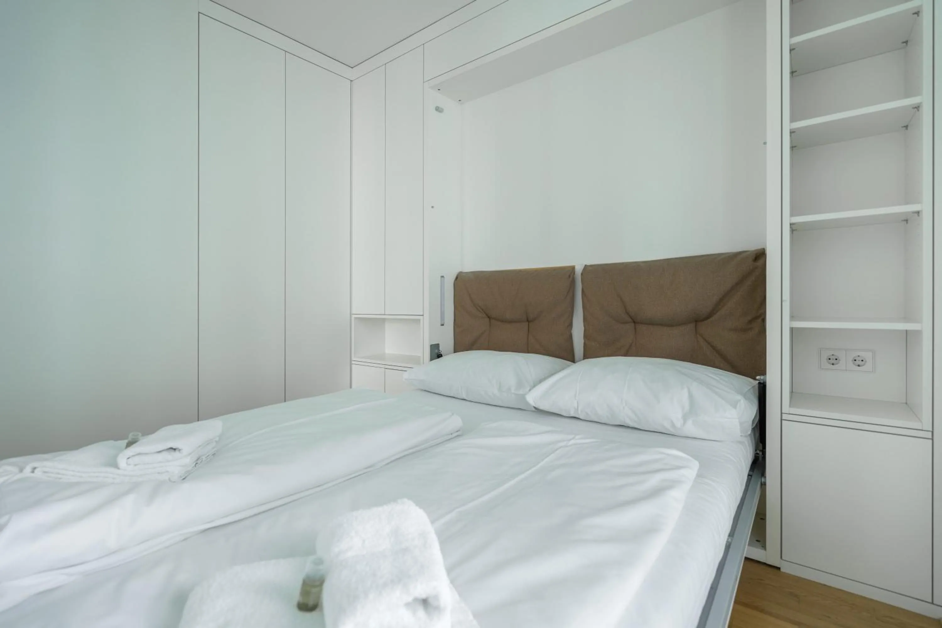 Bedroom, Bed in easy-flat Grüner Prater - Balcony Apartments near Metro
