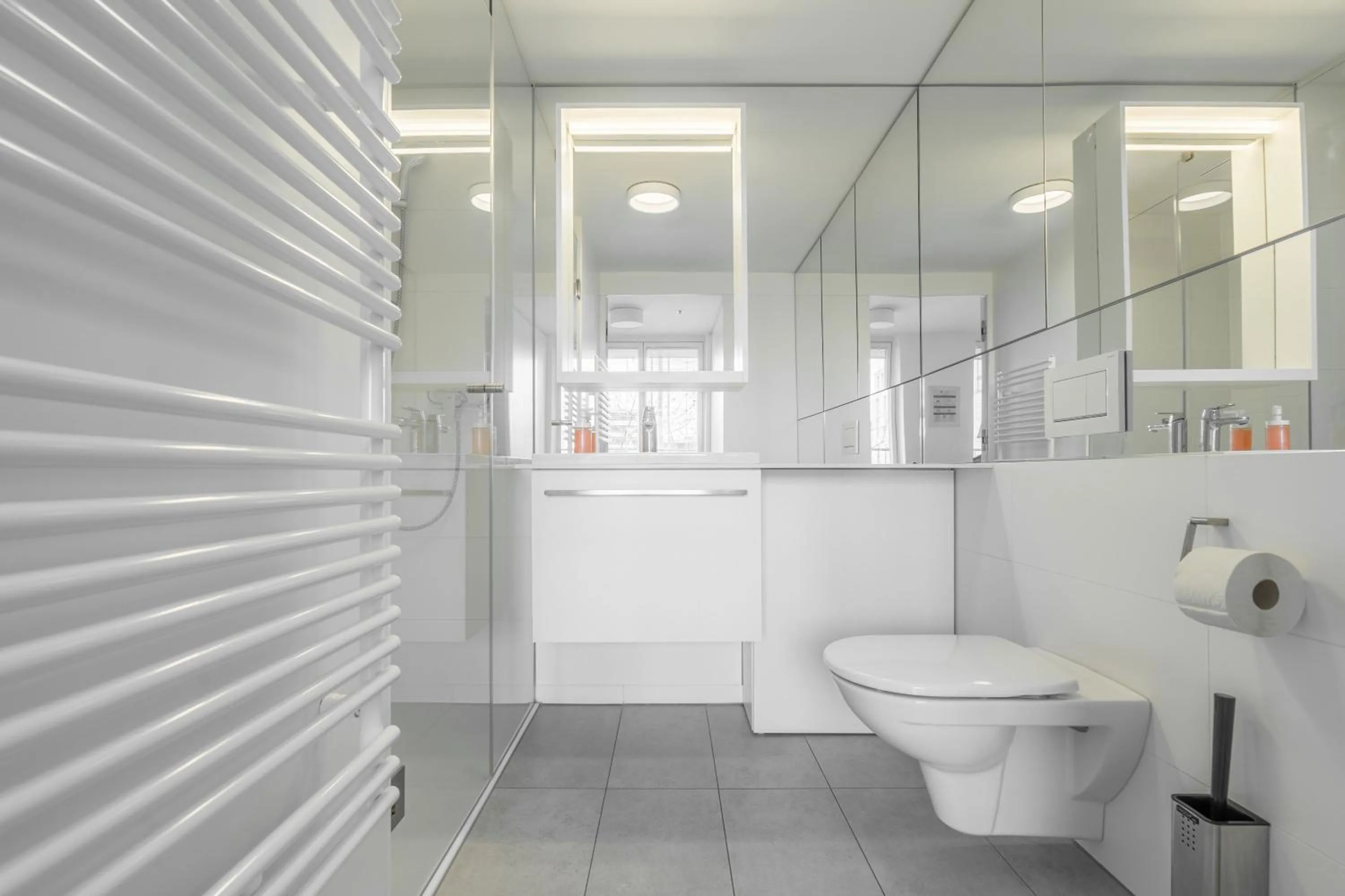 Bathroom in easy-flat Grüner Prater - Balcony Apartments near Metro