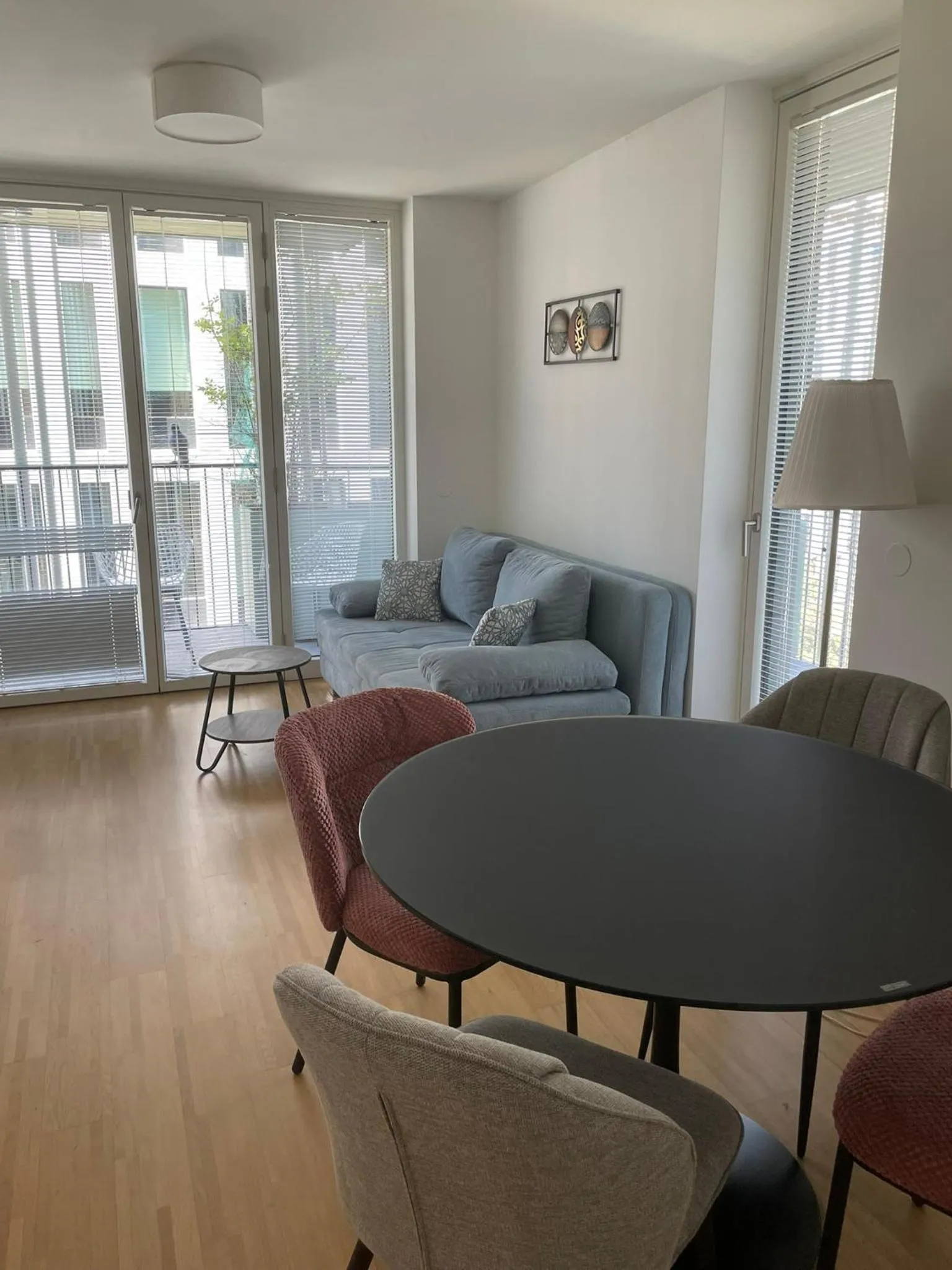 Seating area in easy-flat Grüner Prater - Balcony Apartments near Metro