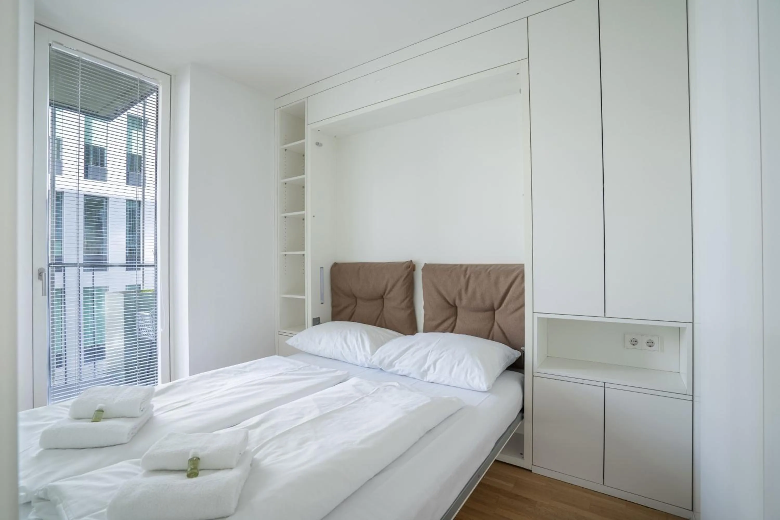 Bedroom, Bed in easy-flat Grüner Prater - Balcony Apartments near Metro
