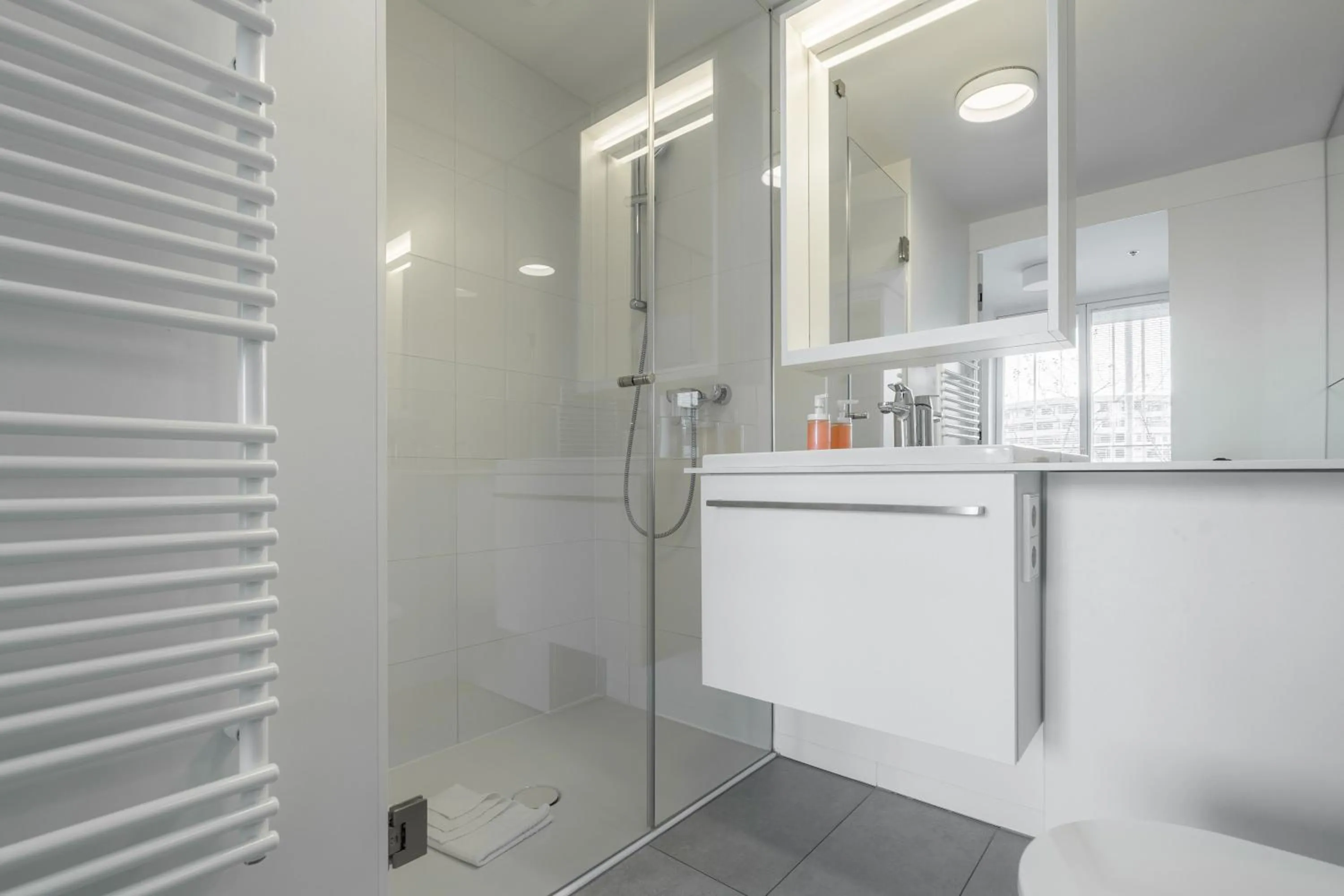 Bathroom in easy-flat Grüner Prater - Balcony Apartments near Metro