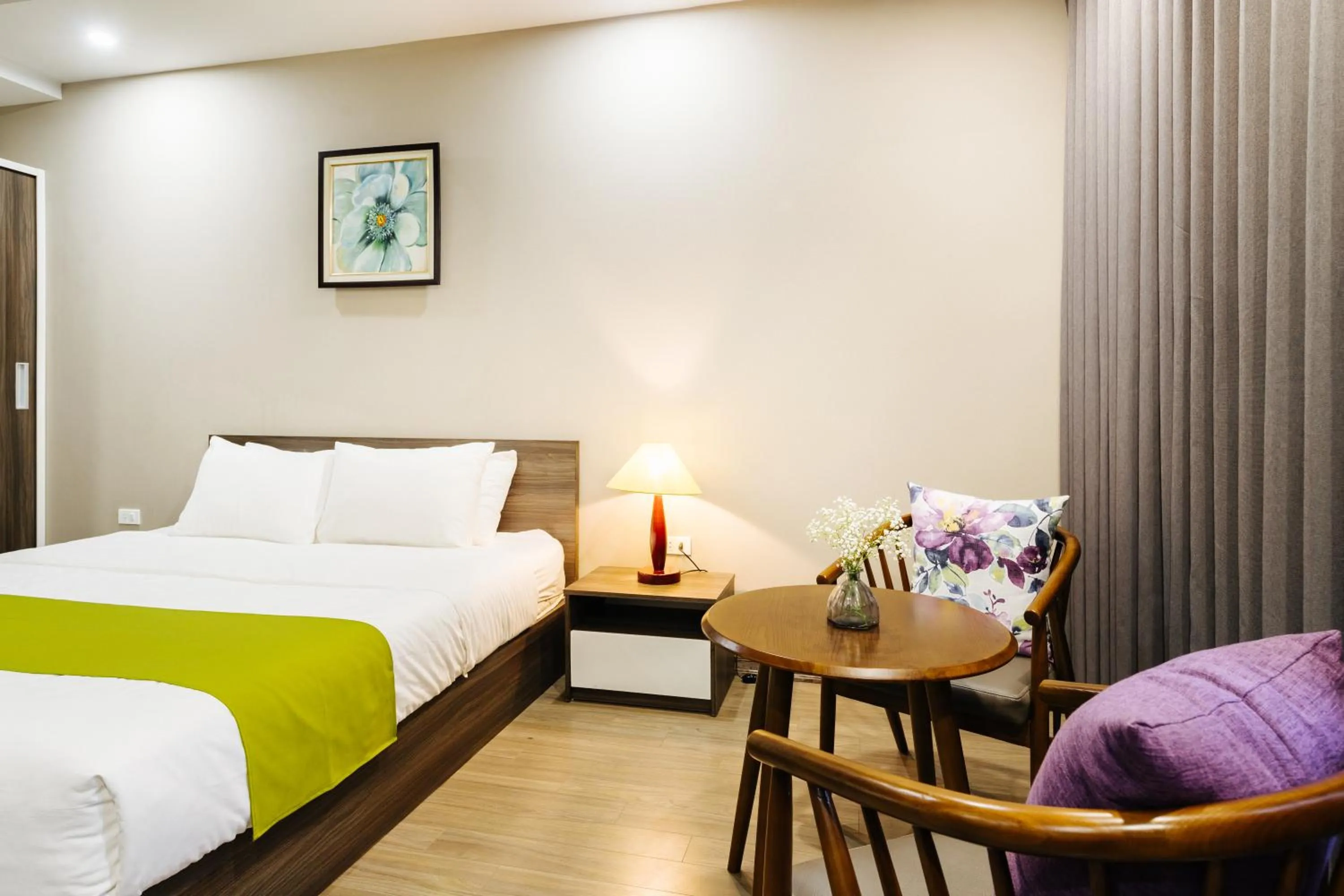 Bed in Hana 2 Apartment & Hotel Bac Ninh