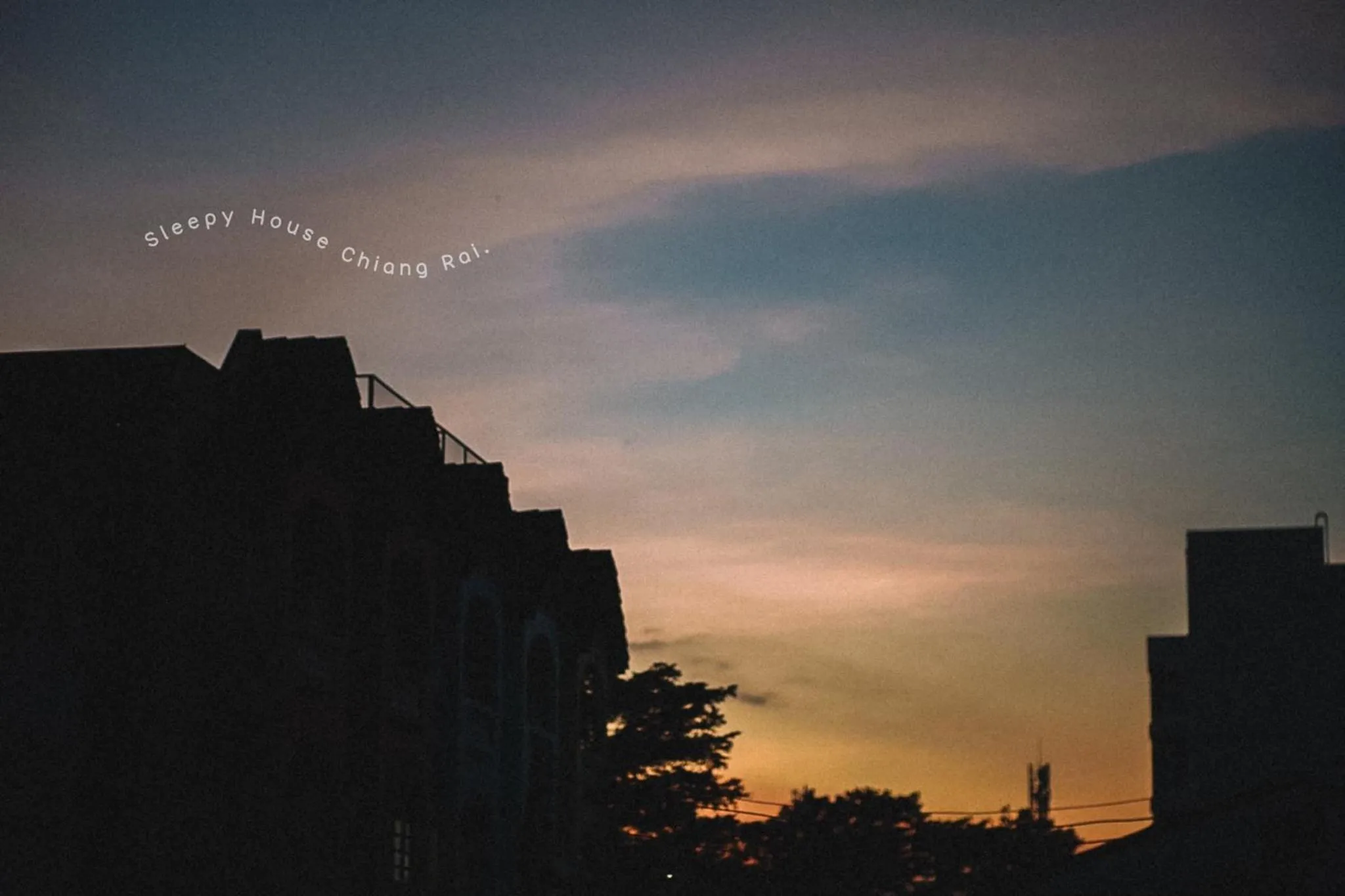 Sunset in Sleepy House Chiang Rai