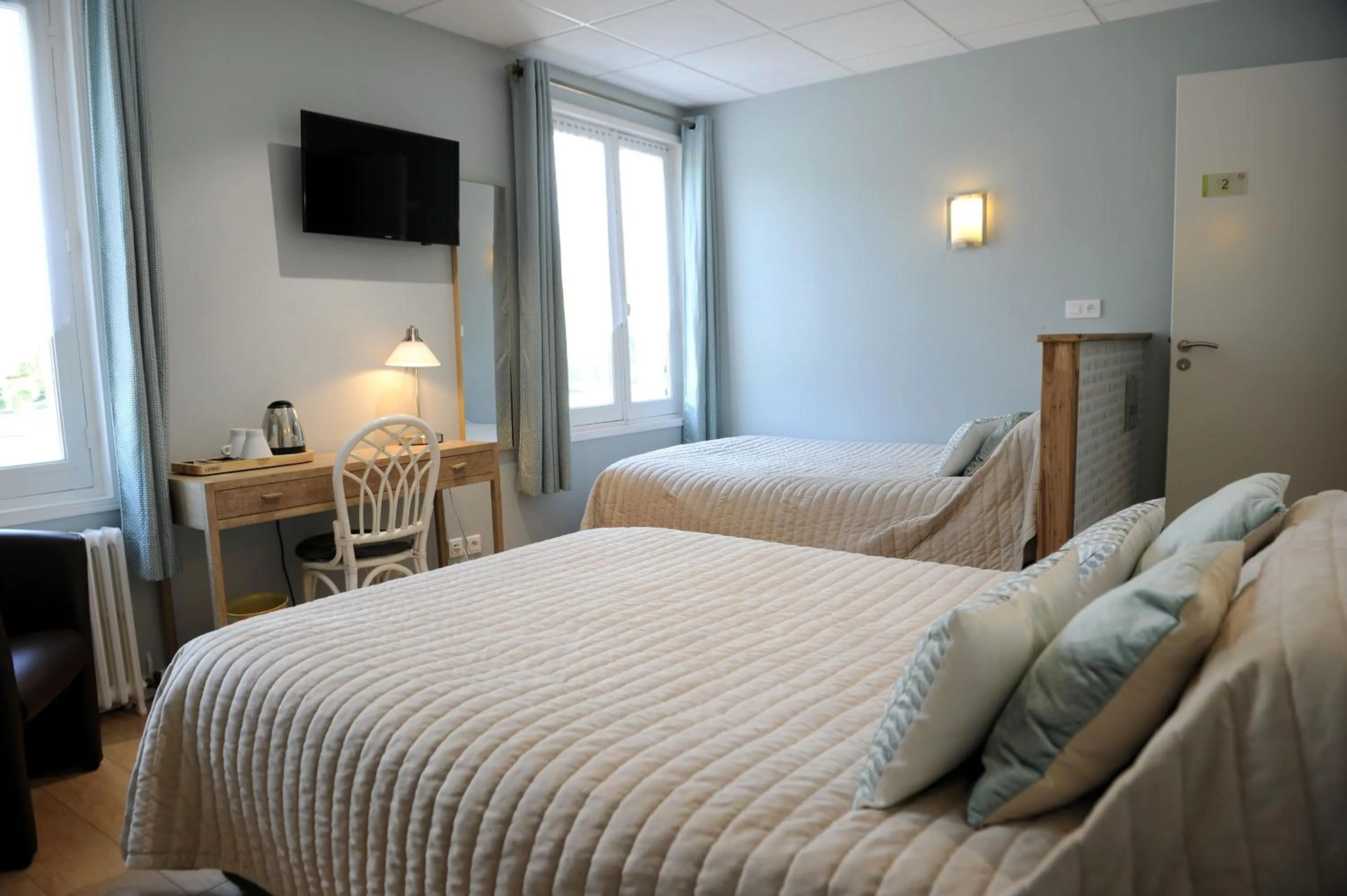 Photo of the whole room, Bed in Logis Hôtel L'Ayguelade