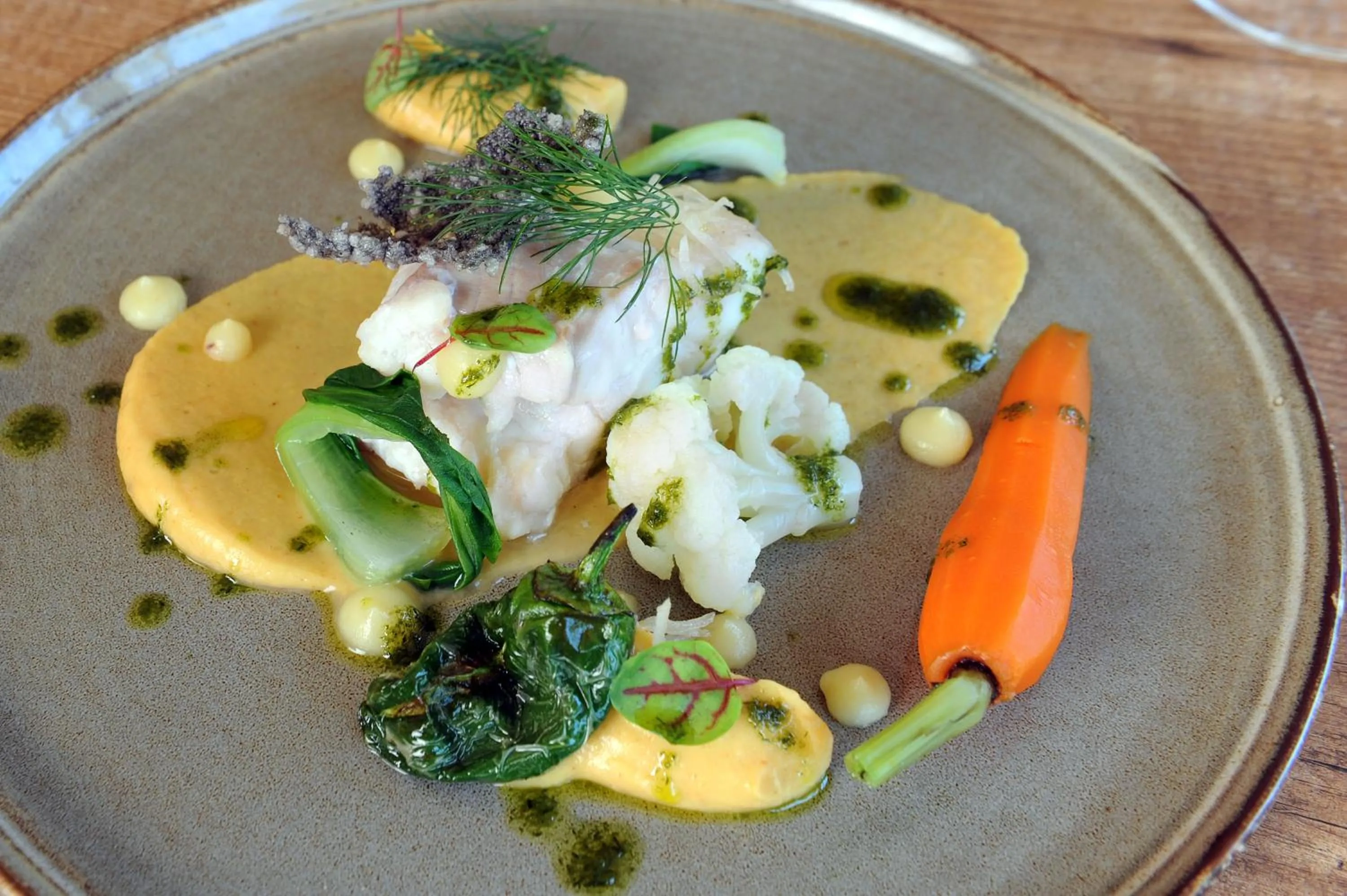 Food close-up in Logis Hôtel L'Ayguelade