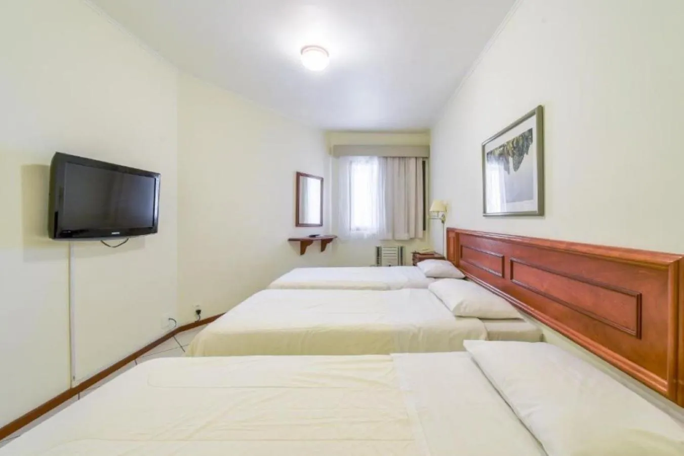 Bedroom, Bed in Park Tower Campinas Residence by Nacional Inn