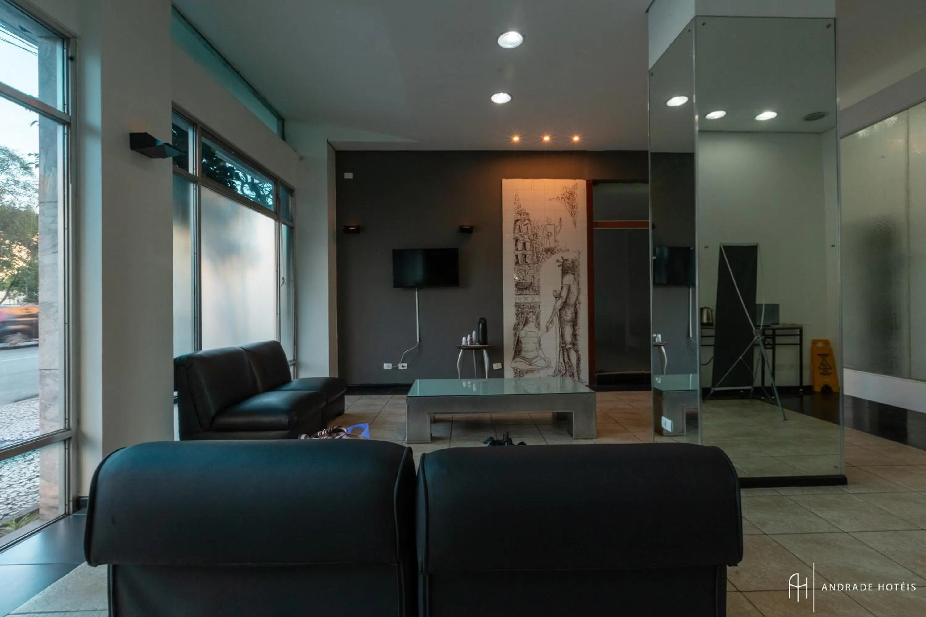 Lobby or reception in Rede Andrade Guaíra