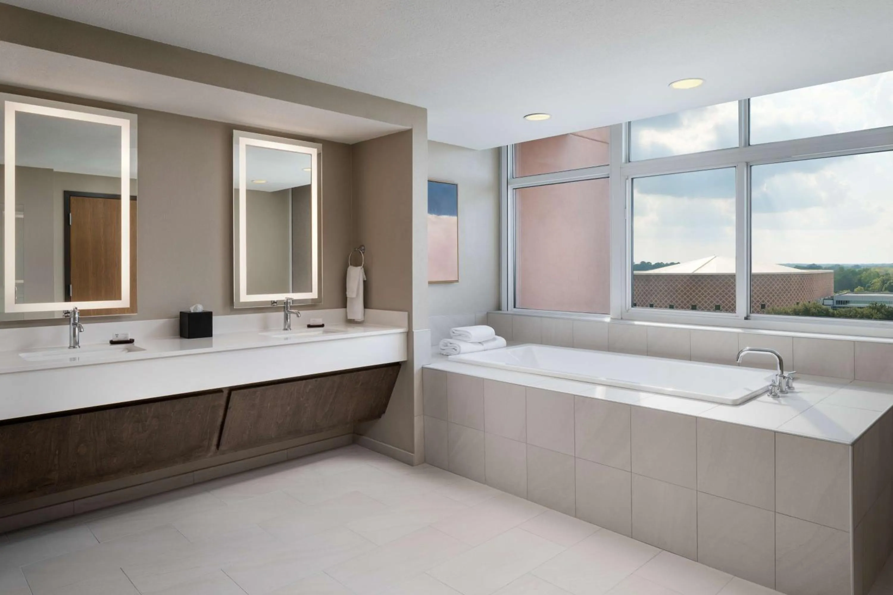 Bathroom in Embassy Suites North Charleston Airport Hotel Convention