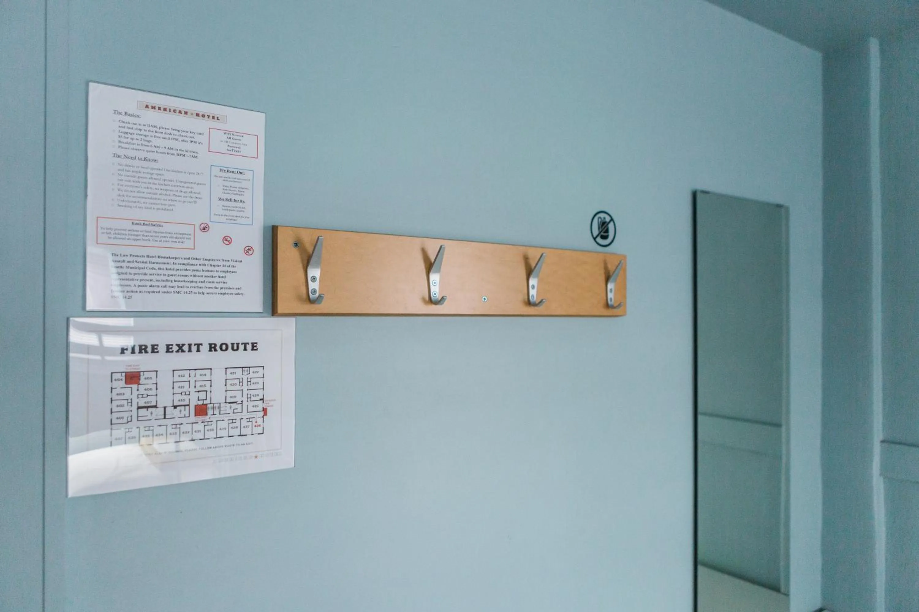 Area and facilities in American Hotel Hostel