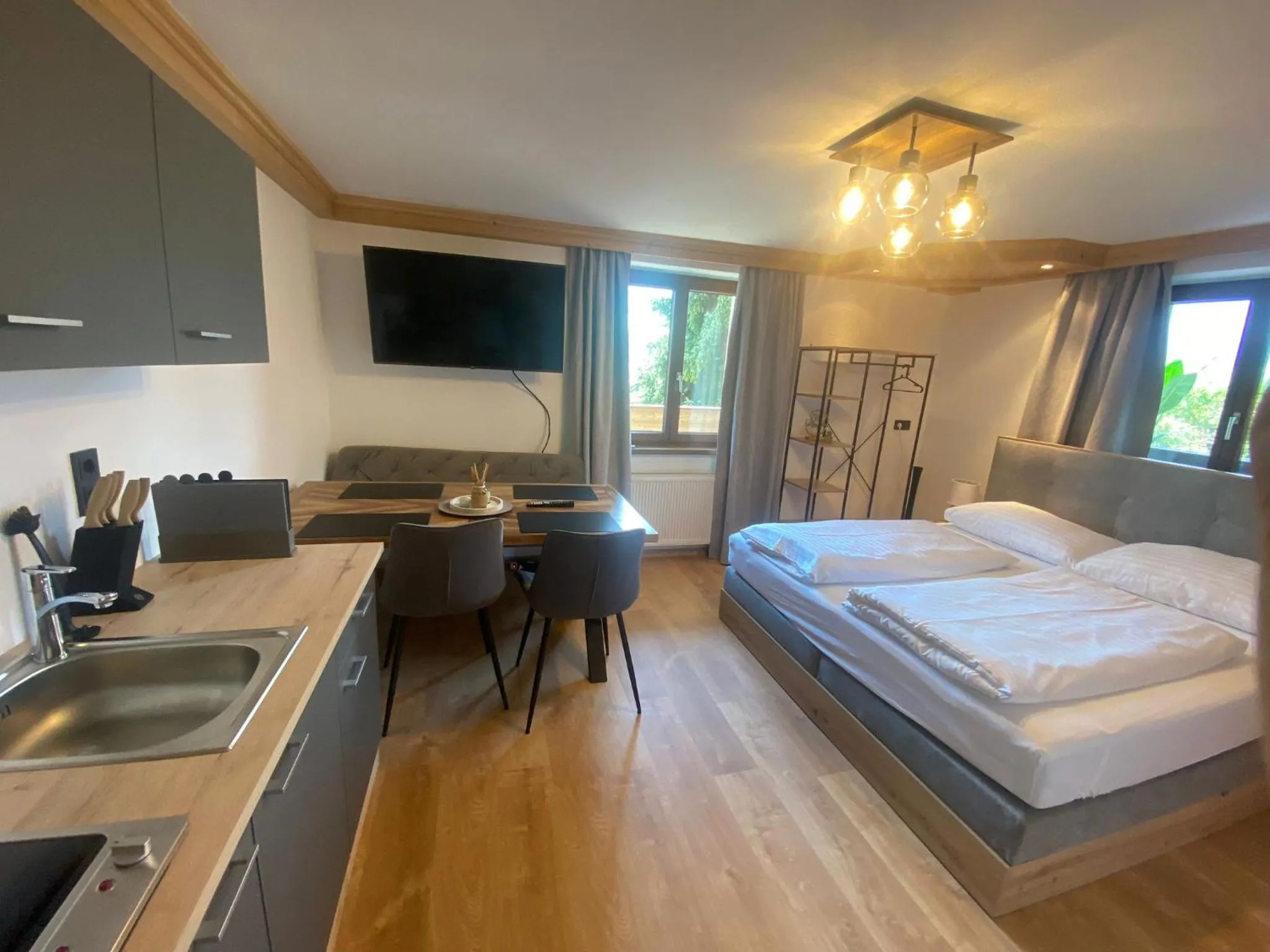 kitchen, Bed in Hotel Restaurant tauernhex