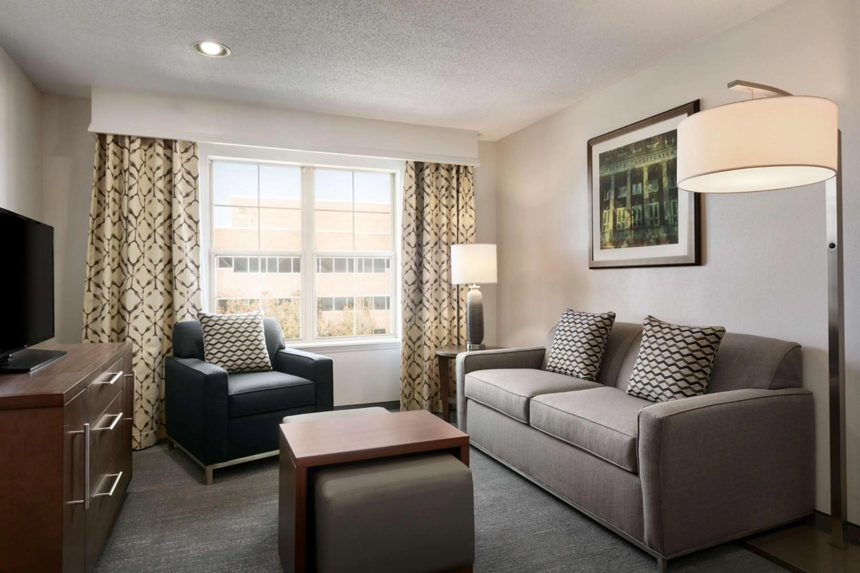 Living room in Homewood Suites by Hilton Greensboro