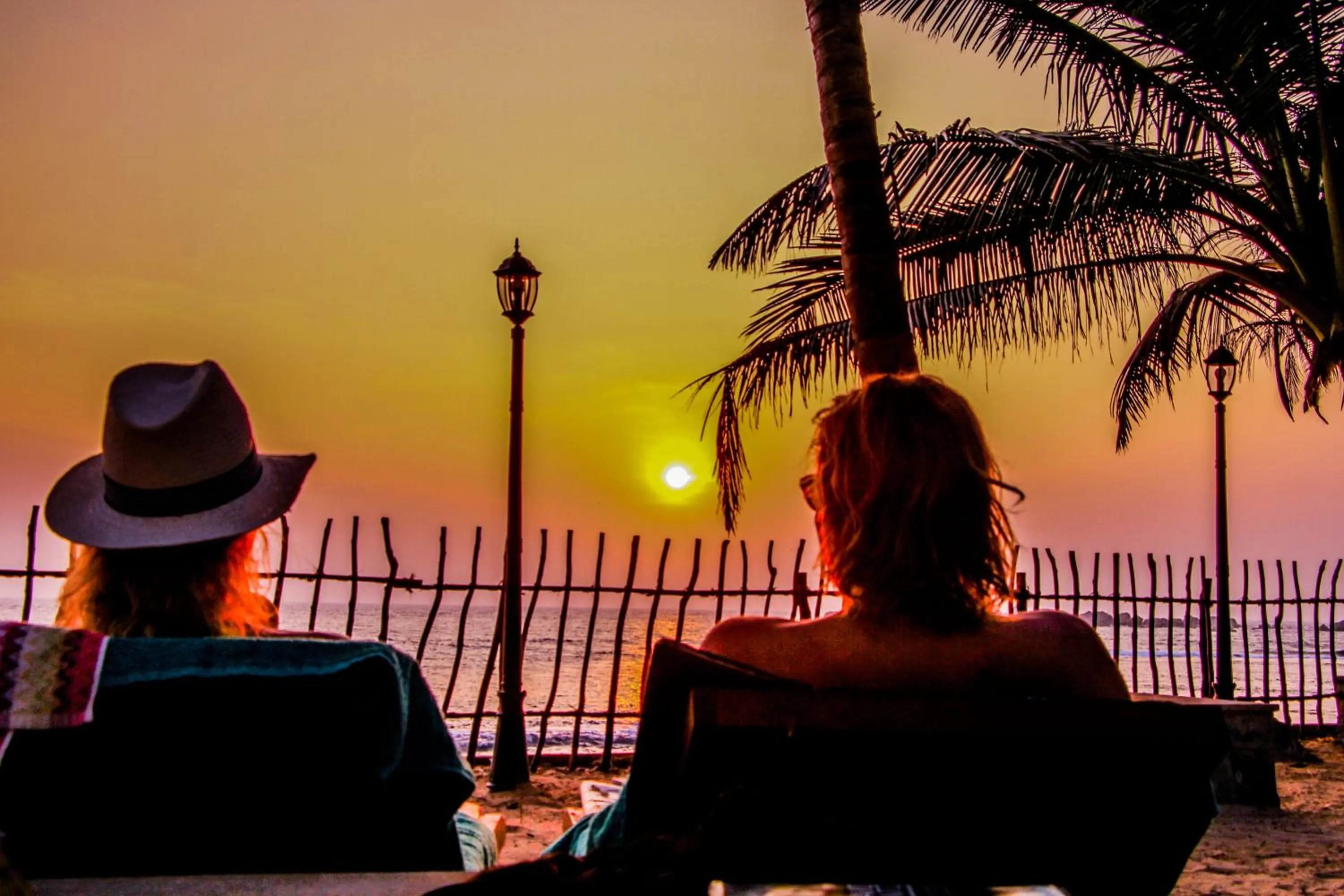 Sunset in Hikka Sands & SPA