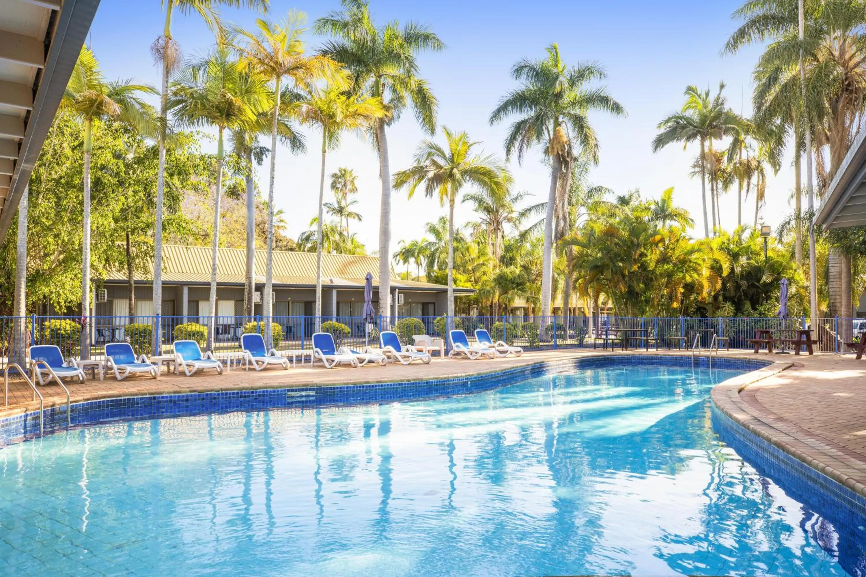 Pool view in Nightcap at Kondari Resort