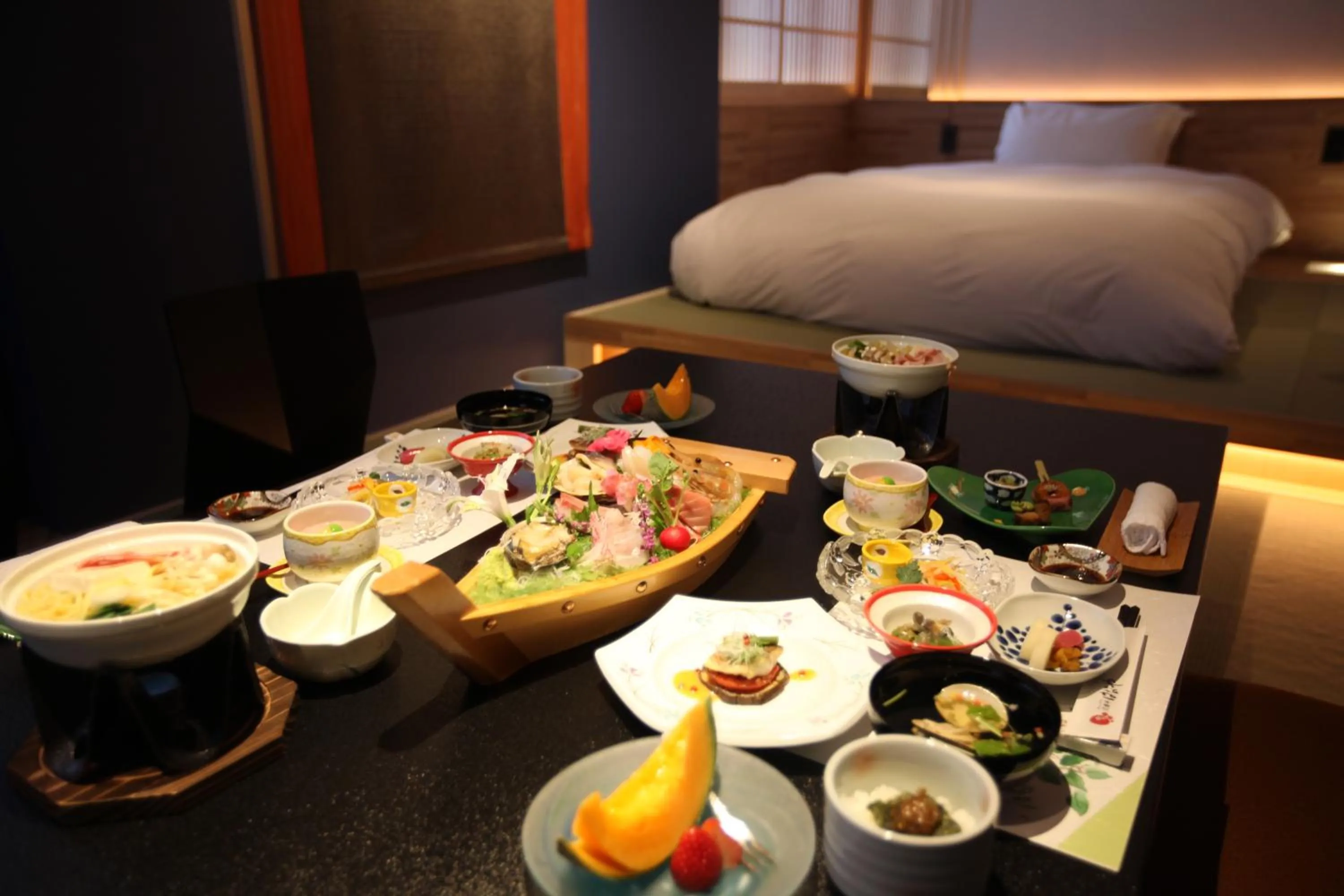 Food, Bed in Kashoutei Hanaya