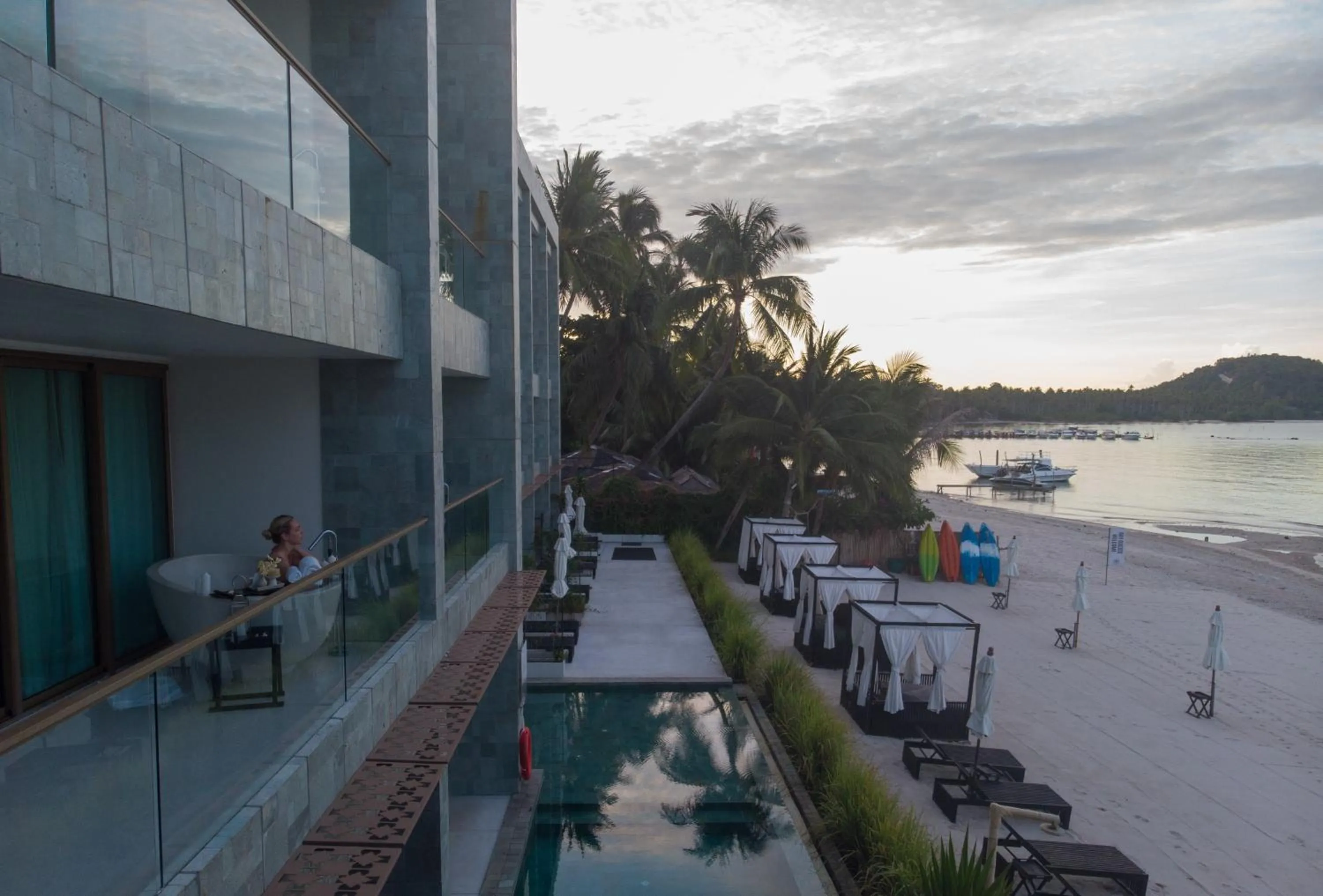 Bird's eye view in The Beach Samui