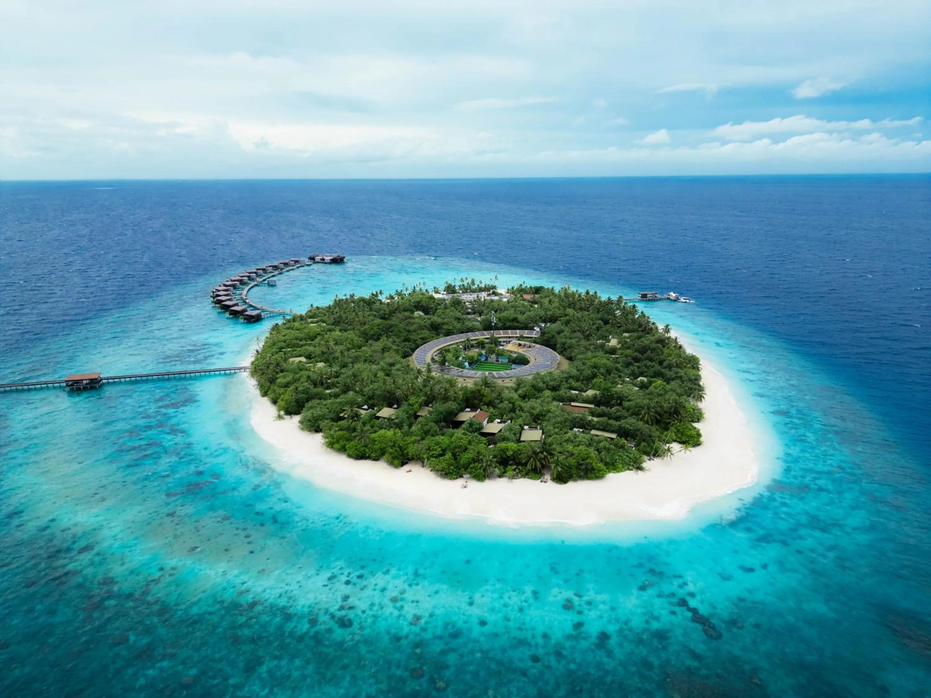 Bird's eye view in Park Hyatt Maldives Hadahaa