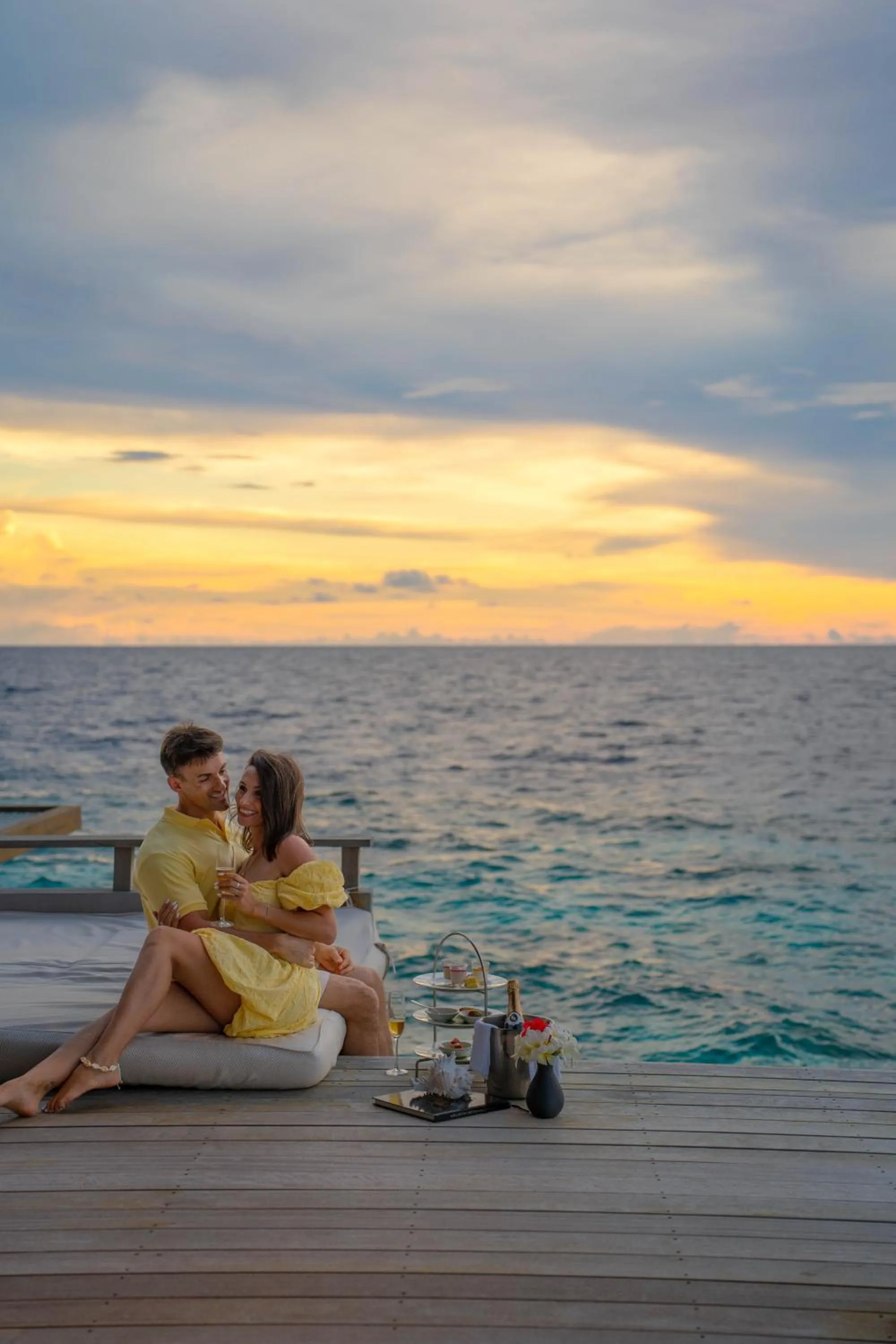 Sunset in Park Hyatt Maldives Hadahaa