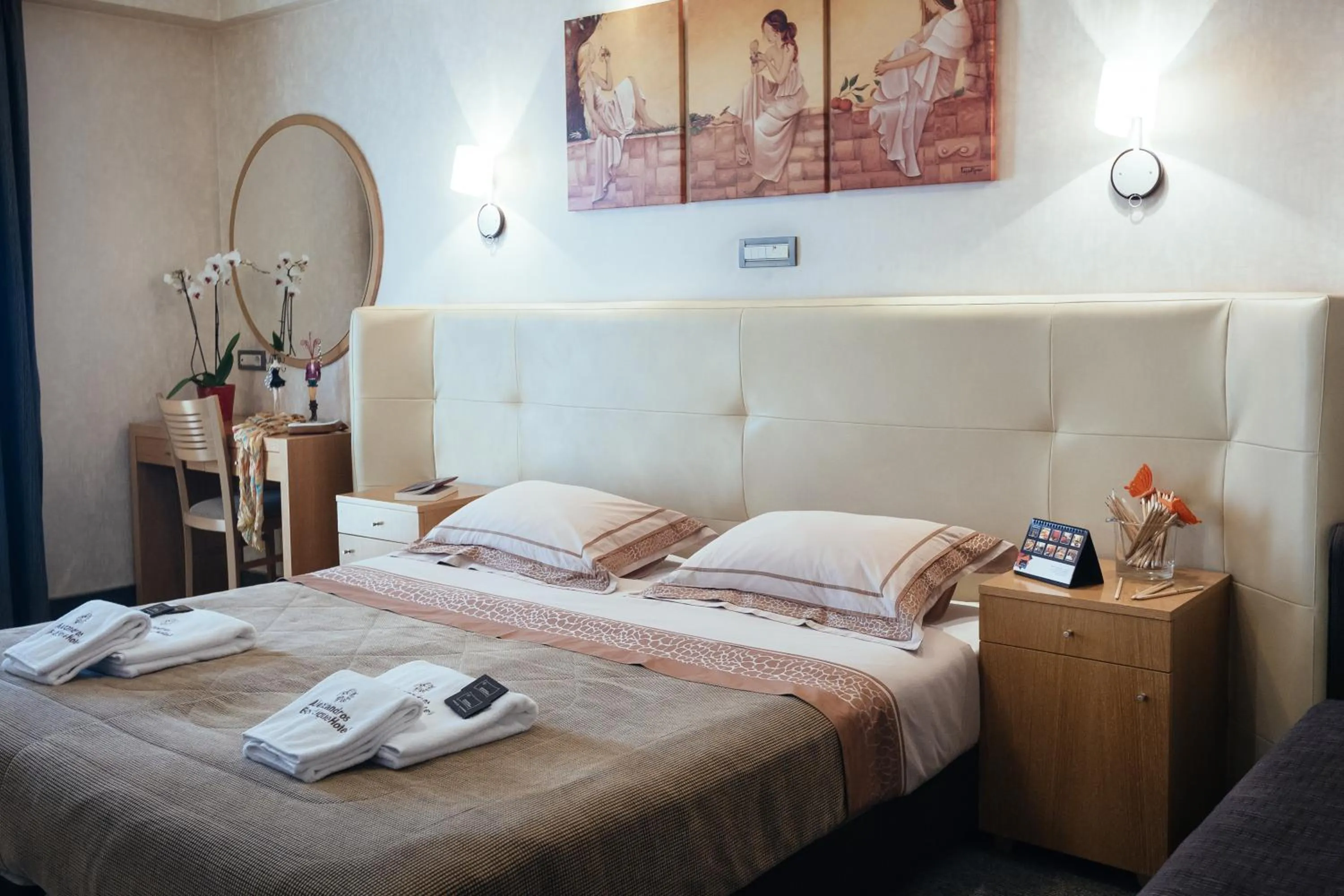 Photo of the whole room, Bed in Alexandros Boutique Hotel