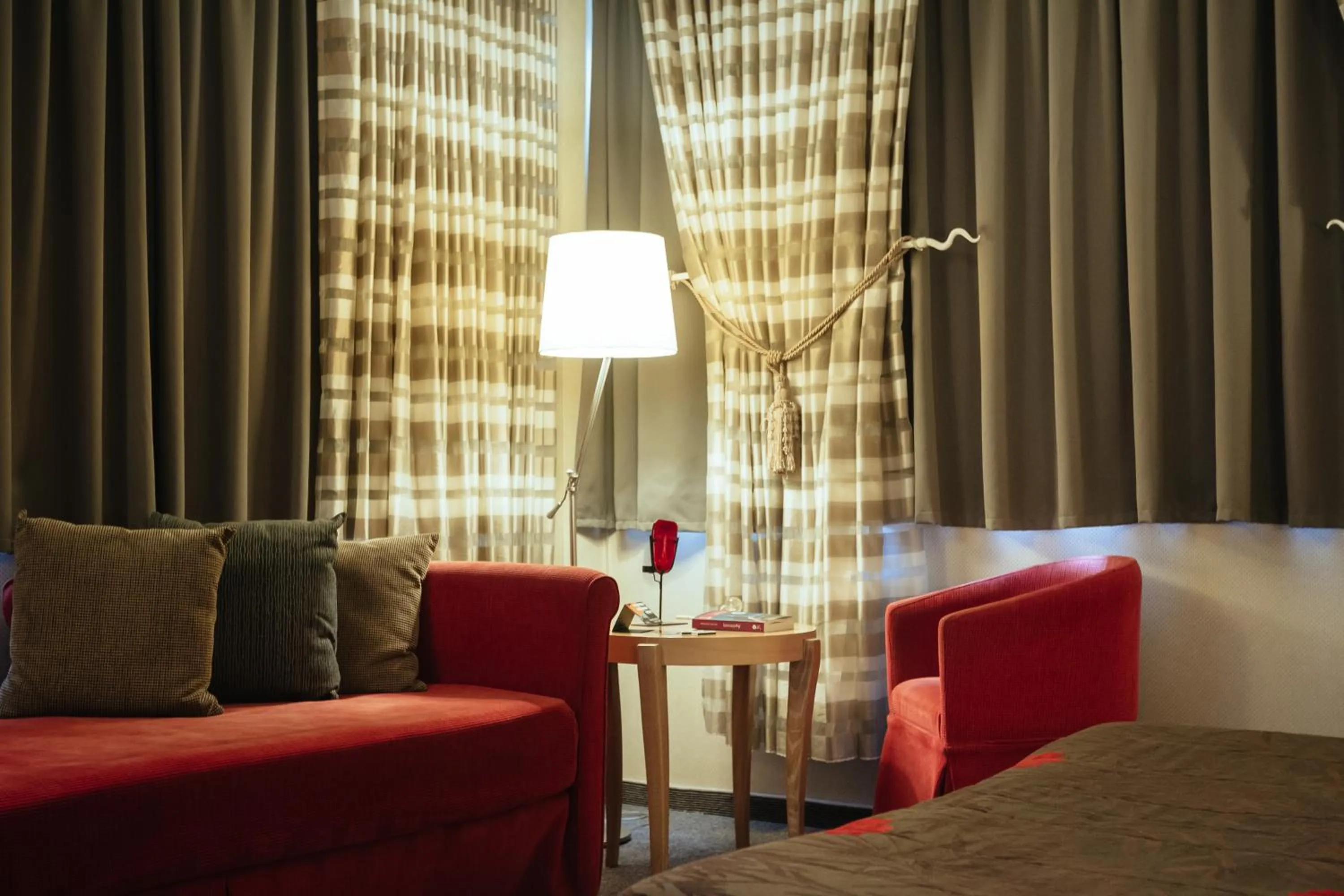 Seating area in Alexandros Boutique Hotel