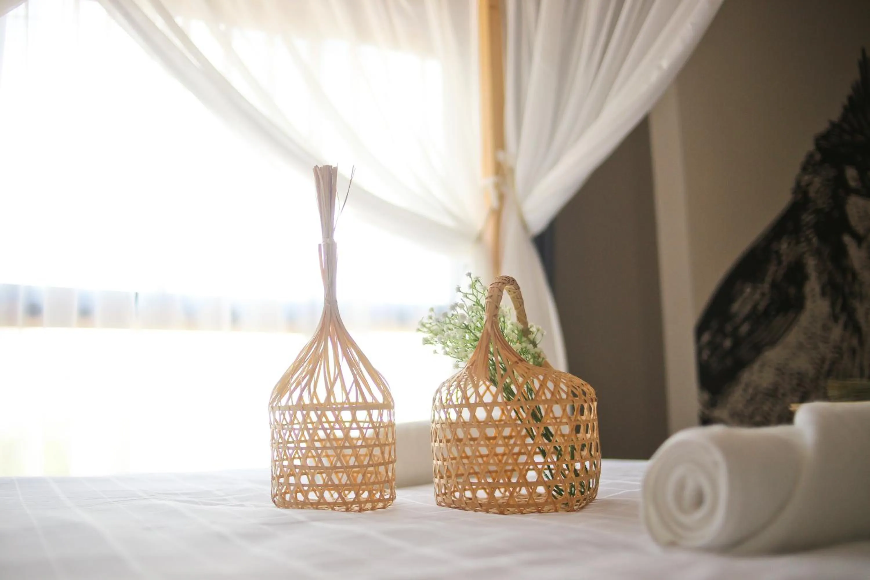 Bed in Bunprasop Garden Hotel