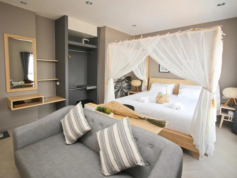 Bed in Bunprasop Garden Hotel