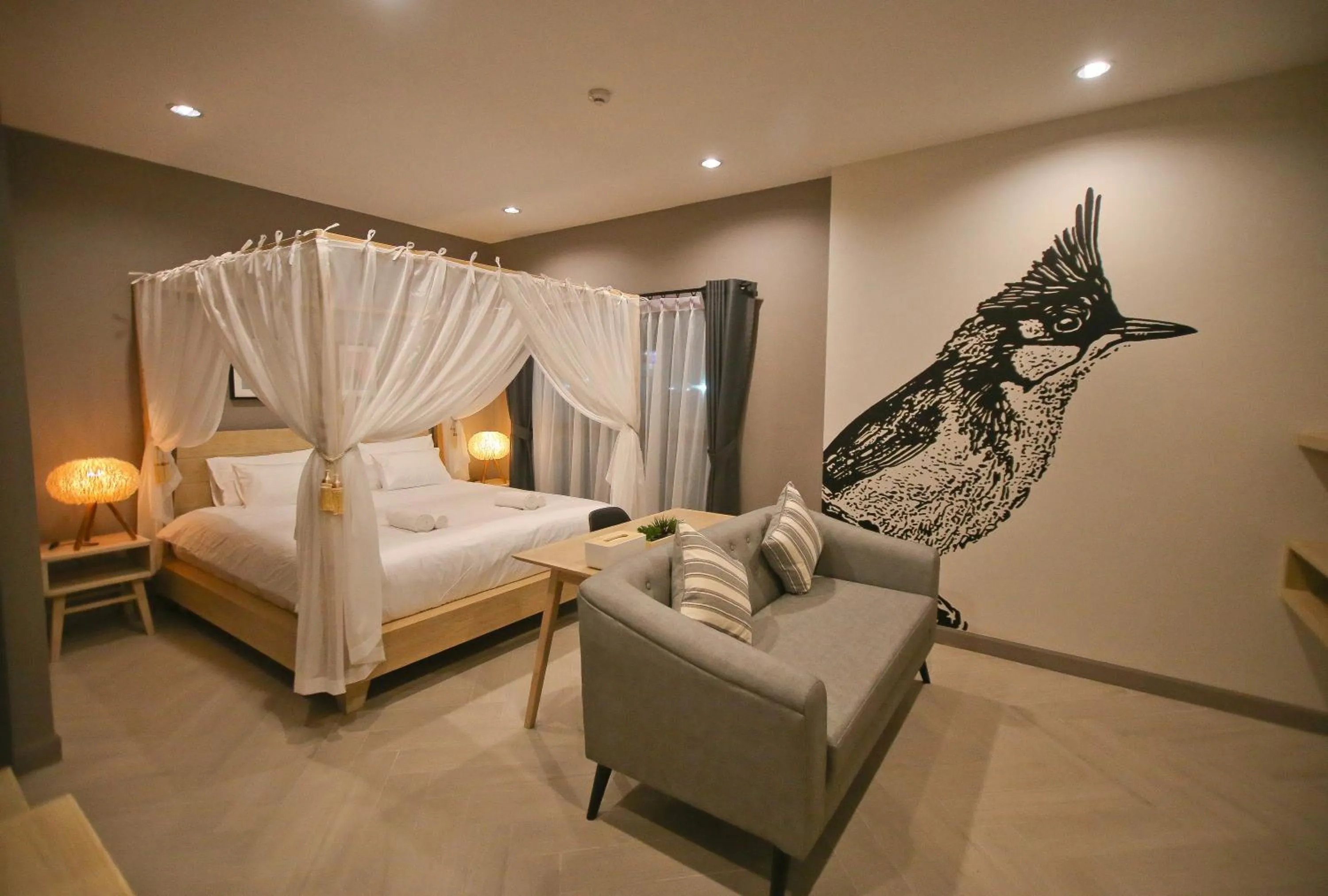 Bed in Bunprasop Garden Hotel