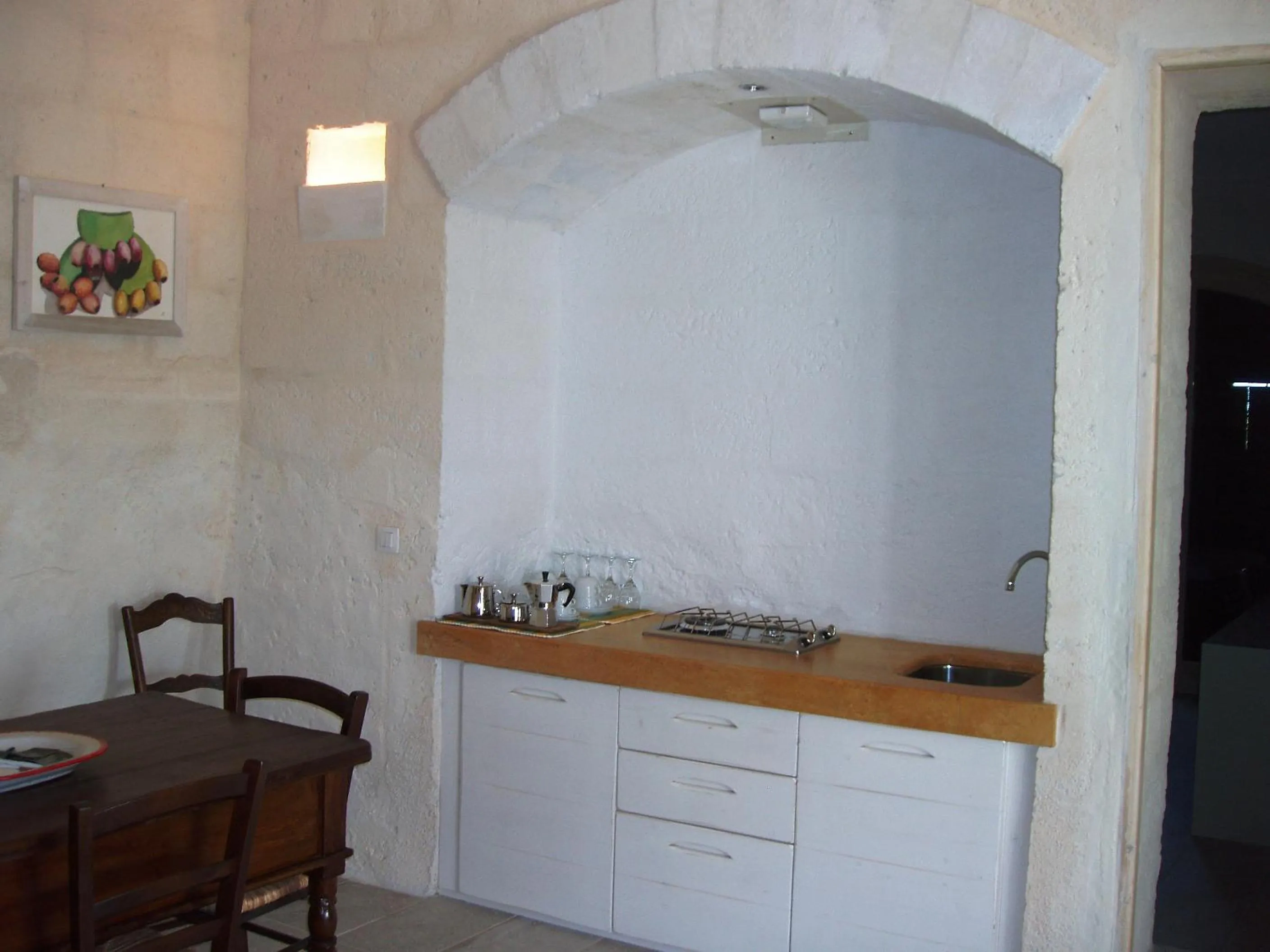Kitchen or kitchenette in Masseria L'Antico Frantoio