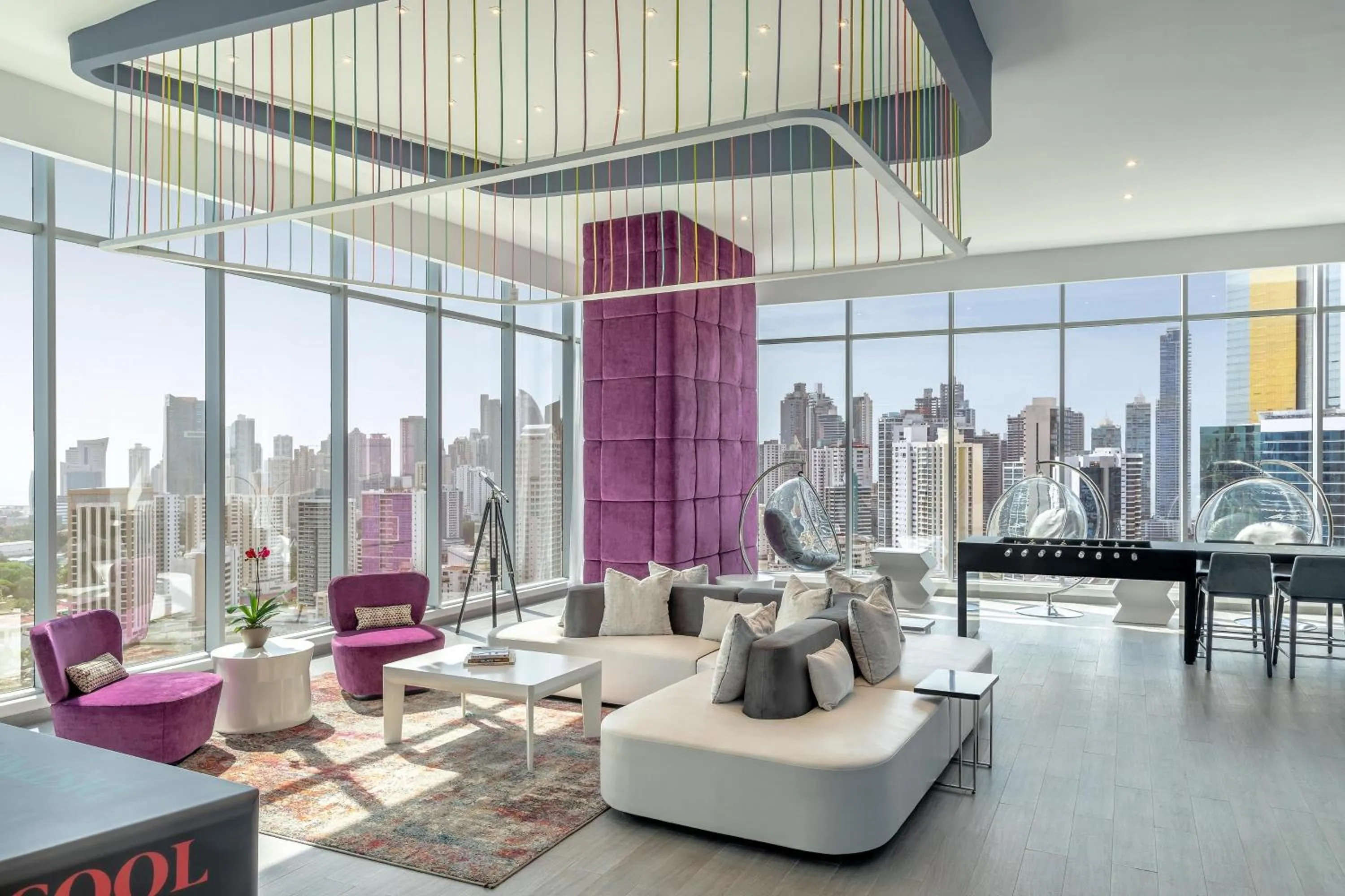 Living room in W Panama