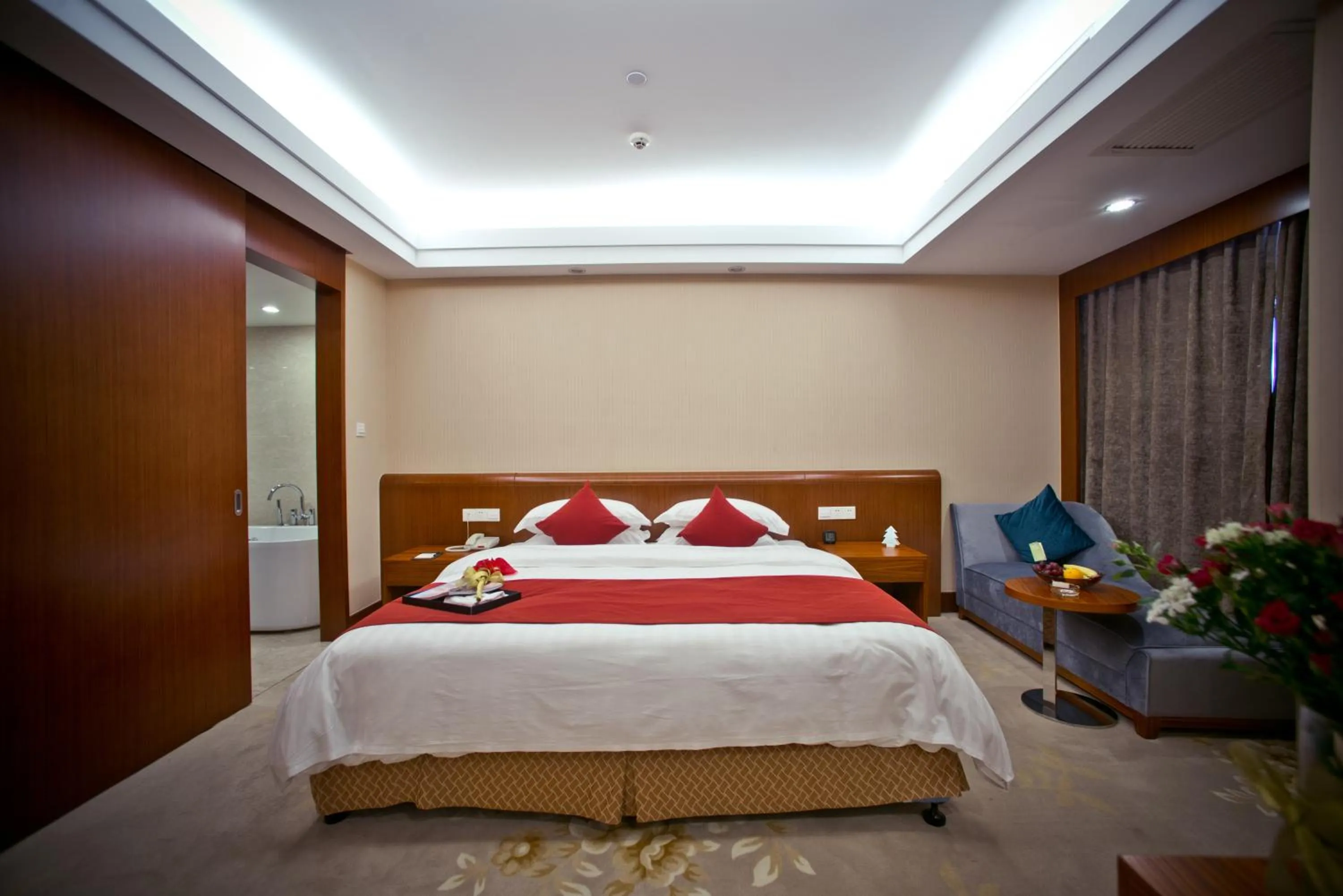 Bed in Huafang Jinling International Hotel Zhangjiagang