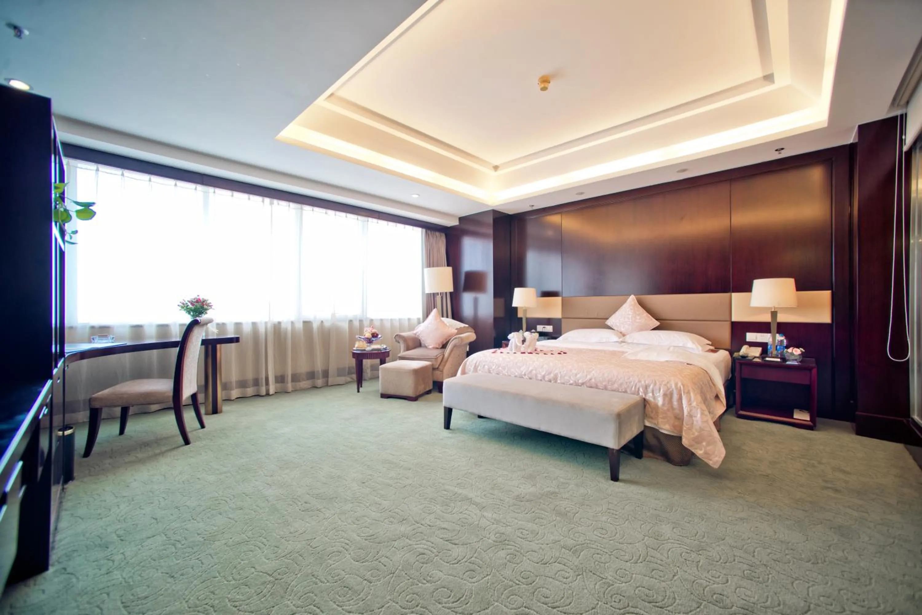 Bed in Huafang Jinling International Hotel Zhangjiagang