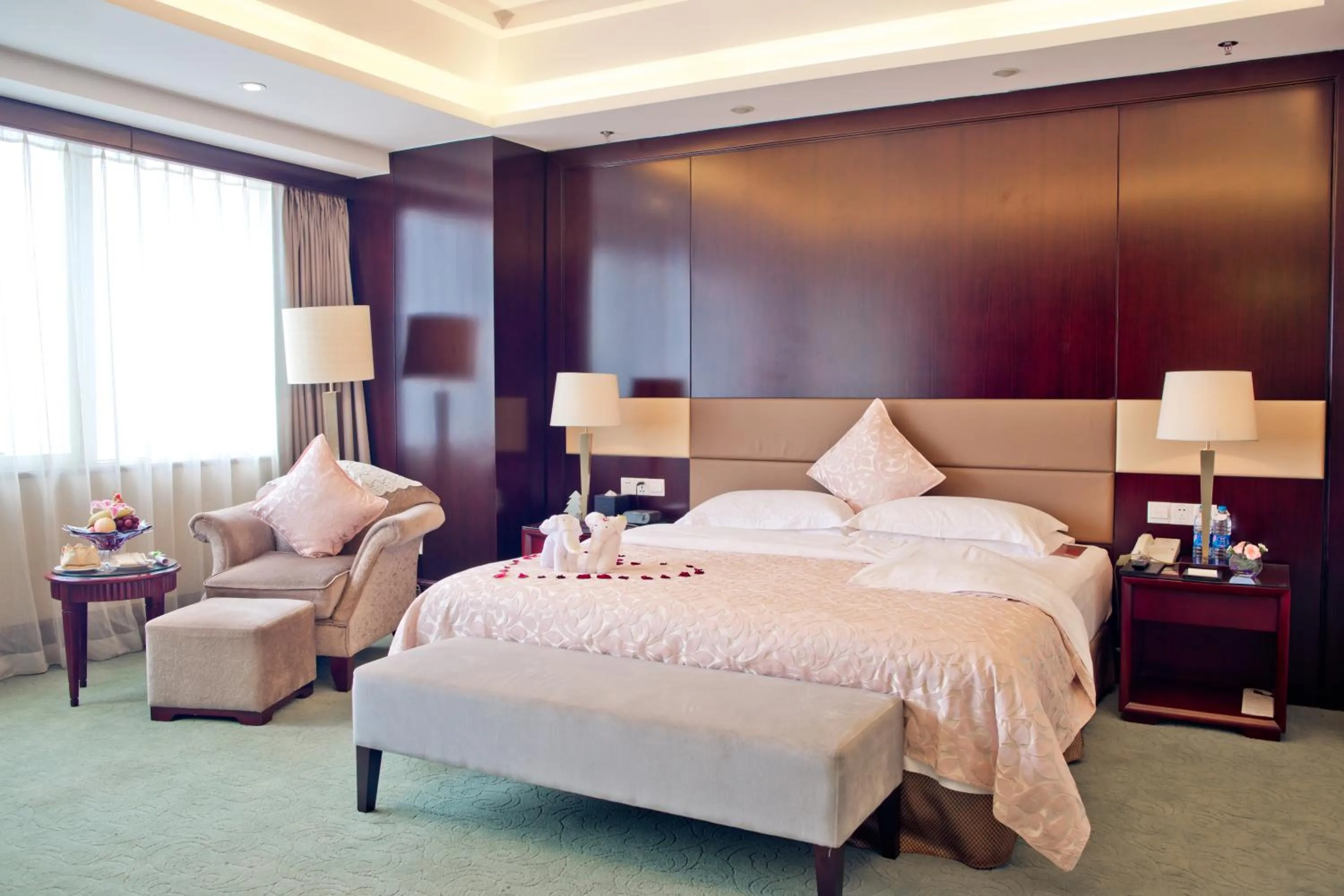 Bed in Huafang Jinling International Hotel Zhangjiagang