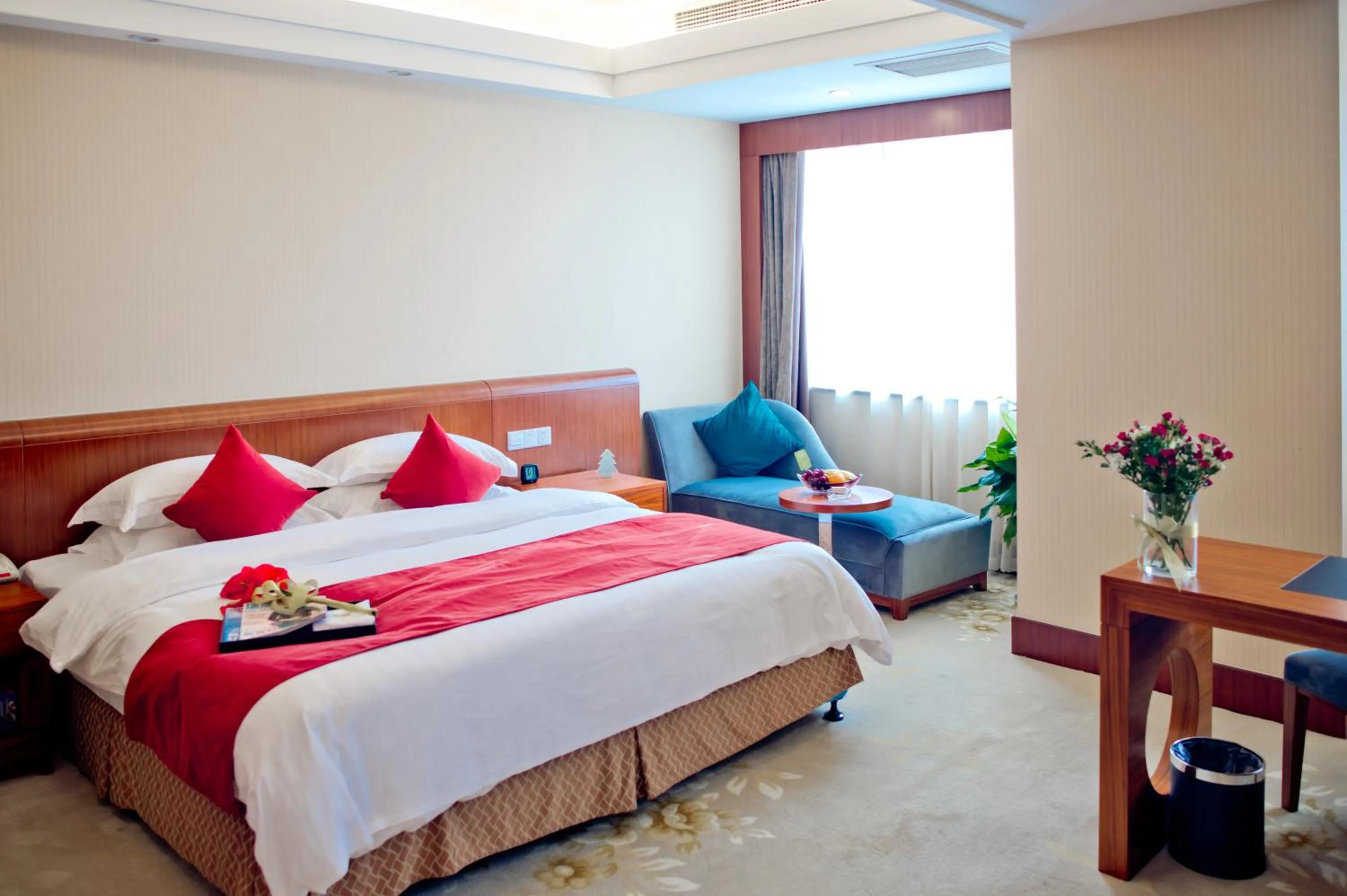 Bed in Huafang Jinling International Hotel Zhangjiagang