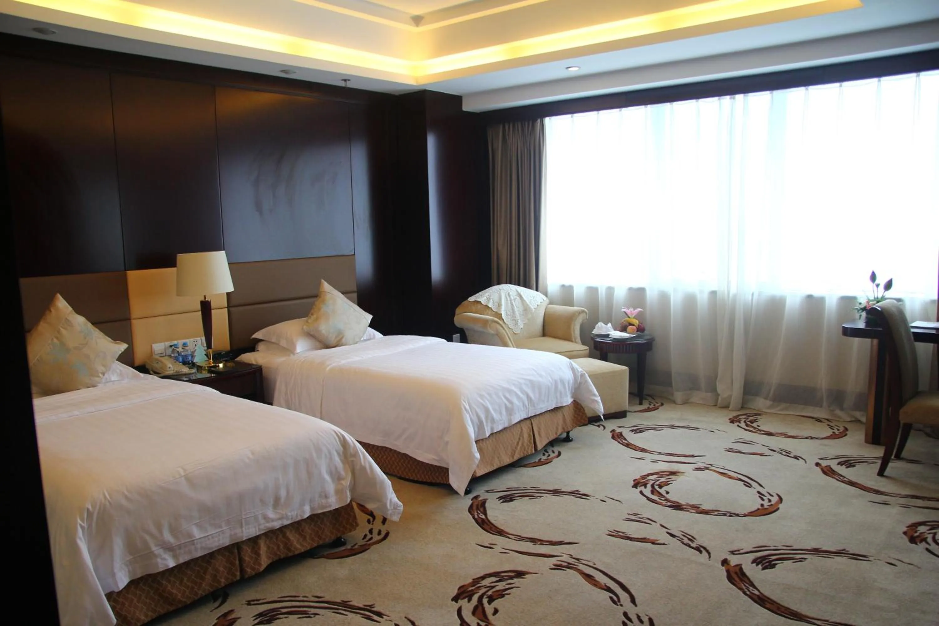 Bed in Huafang Jinling International Hotel Zhangjiagang