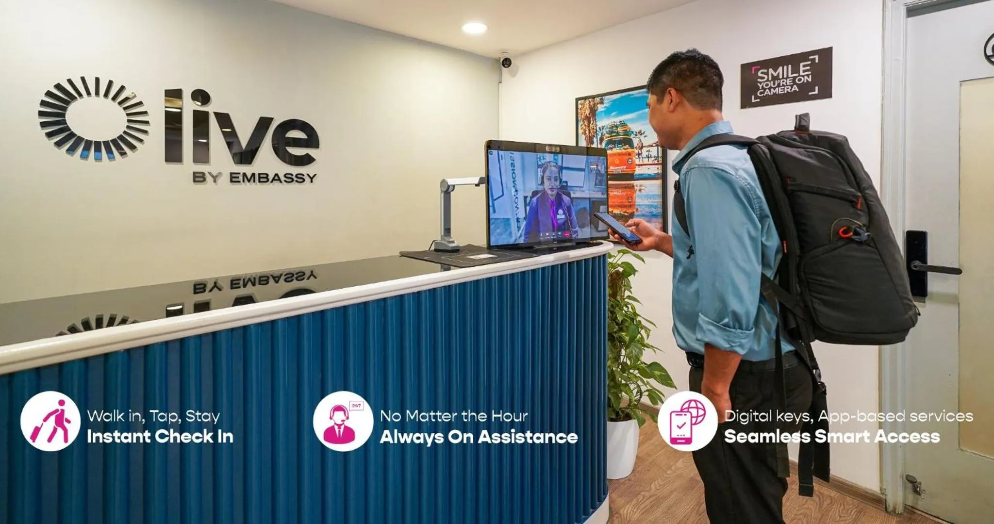 Lobby or reception in Open Hotel by Olive - The Infantry Hotel