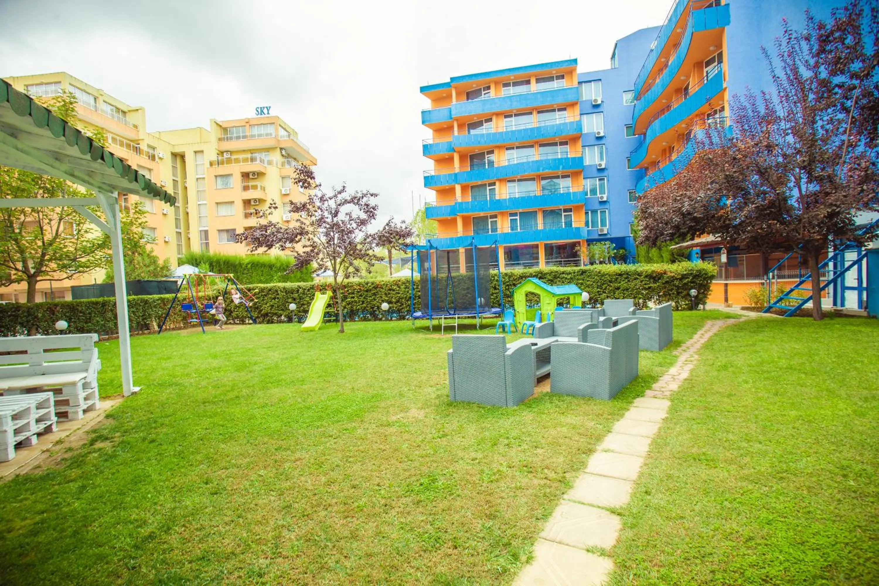 Patio in Hotel Bohemi